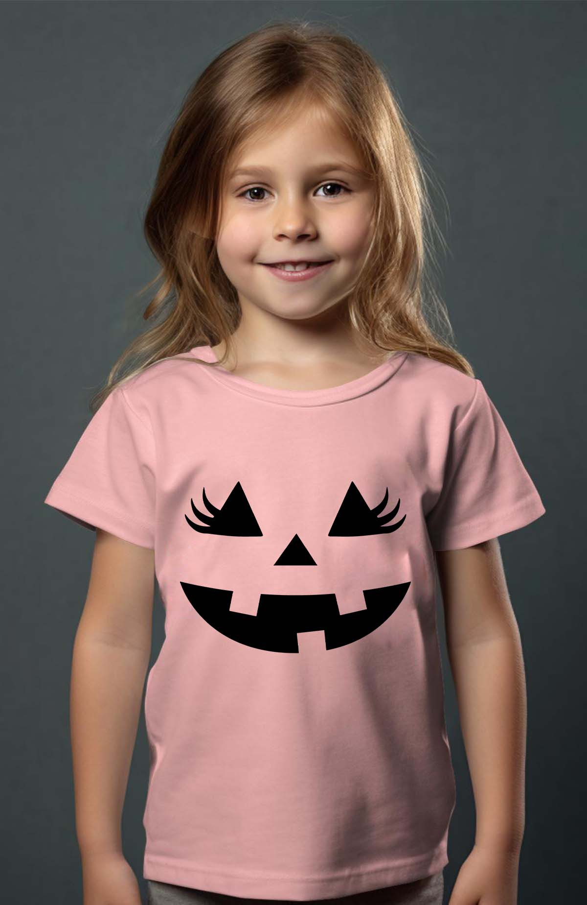 Wholesaler I.A.L.D FRANCE - Pumpkin face Girl - Girl's tee