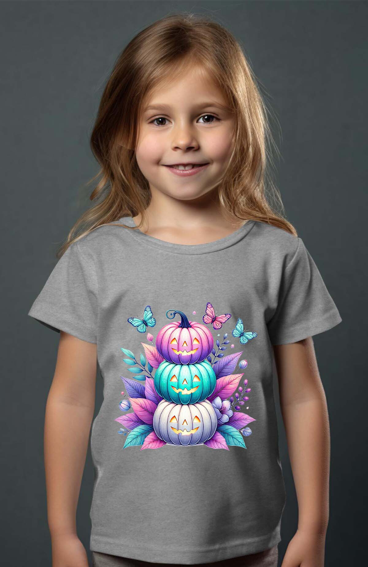 Grossiste I.A.L.D FRANCE - pumpkin MultiColor - Tshirt Fille