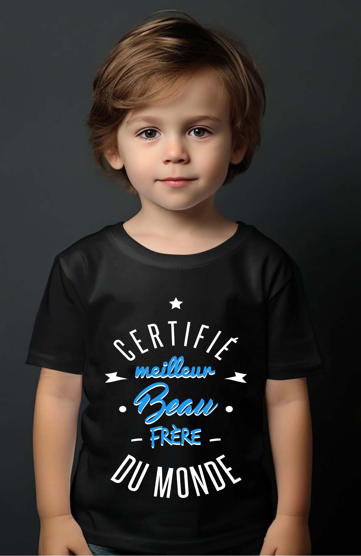Grossiste I.A.L.D FRANCE - Certifié meilleur beau frere  - Tshirt Garçon