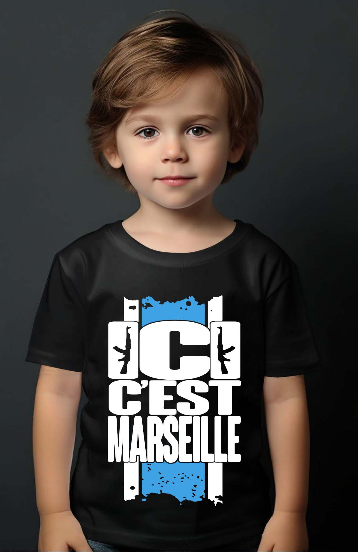 Grossiste I.A.L.D FRANCE - Ici C marseille - Tshirt Garçon