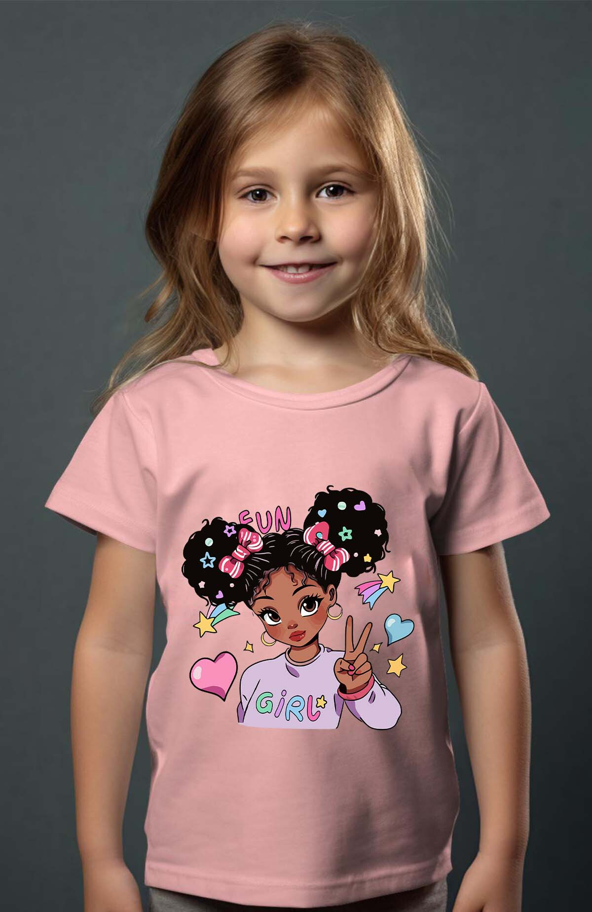 Grossiste I.A.L.D FRANCE - Ebony fun girl - Tshirt Fille