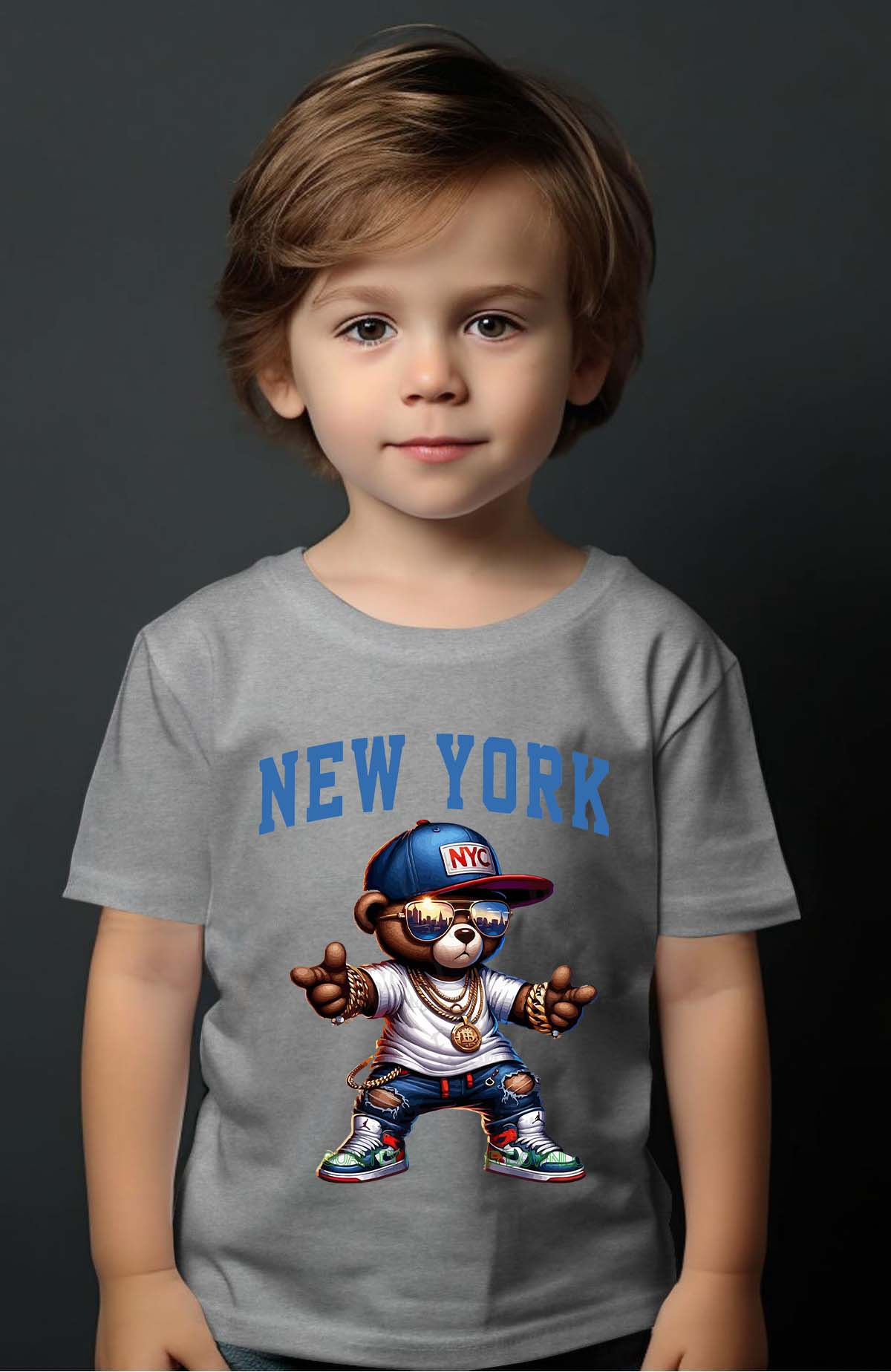 Grossiste I.A.L.D FRANCE - Ours new york - Tshirt Garçon