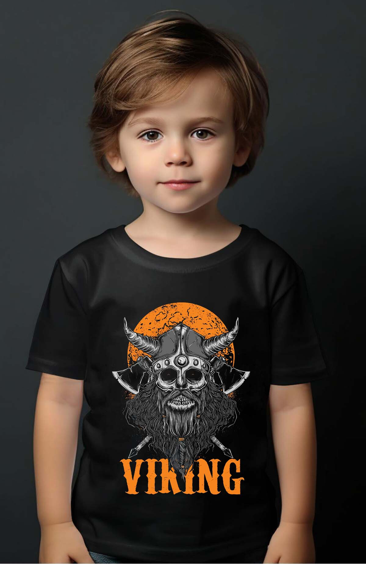 Großhändler I.A.L.D FRANCE - Wikingerschädel - T-Shirt für Jungen