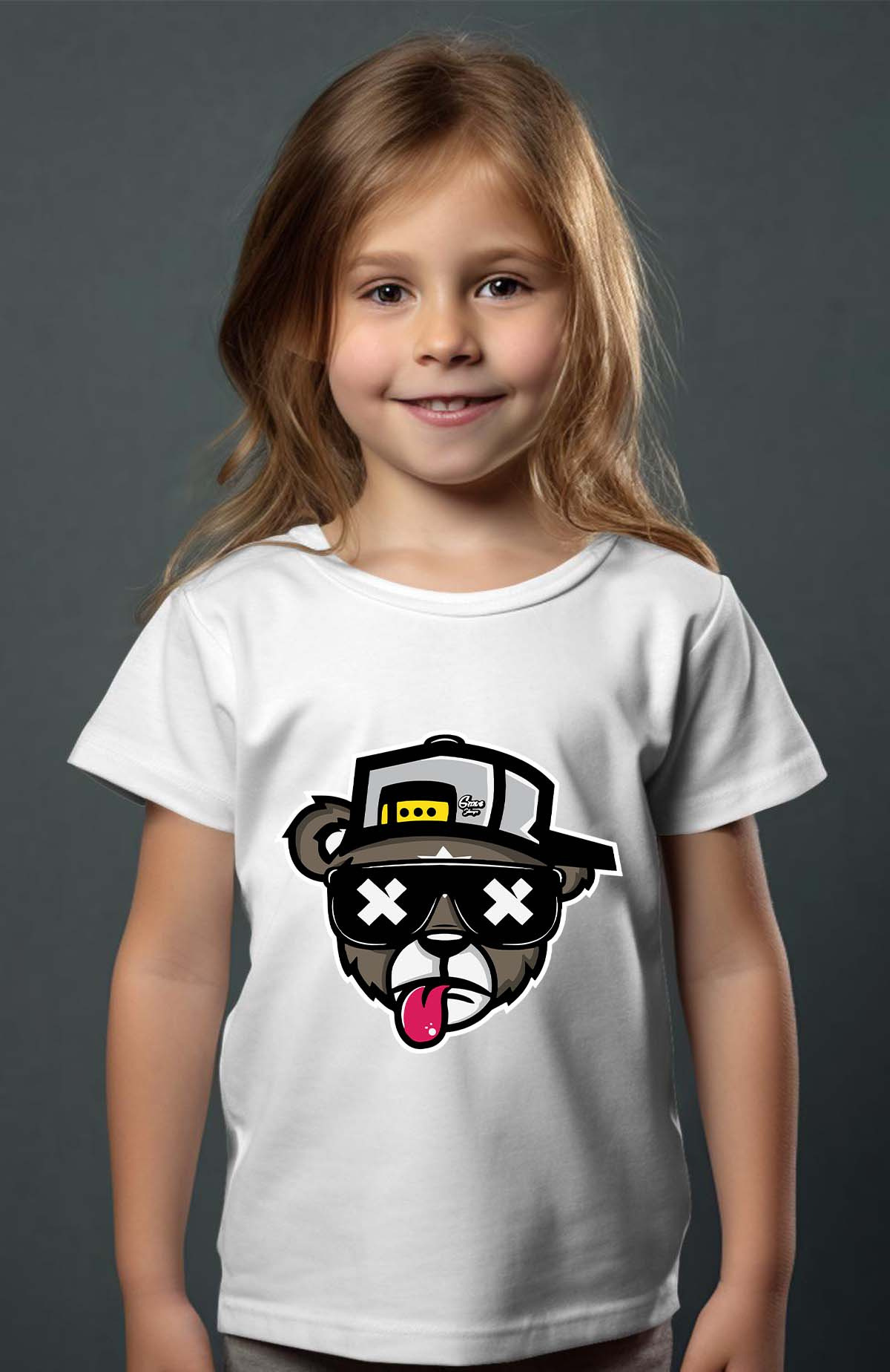 Großhändler I.A.L.D FRANCE - Bär cool - T-Shirt für Mädchen