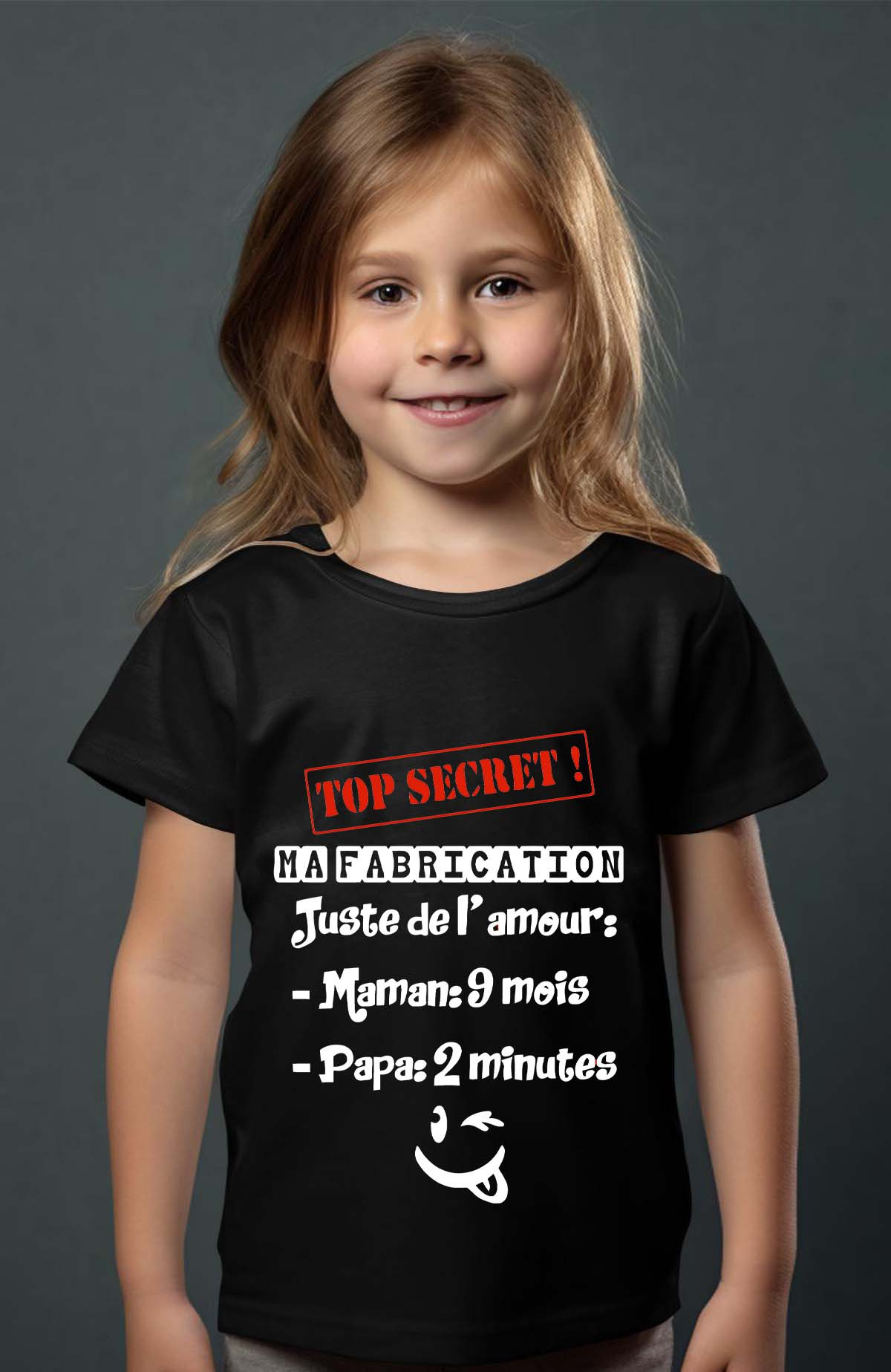 Wholesaler I.A.L.D FRANCE - Top secret Fabrication - Girl's tee