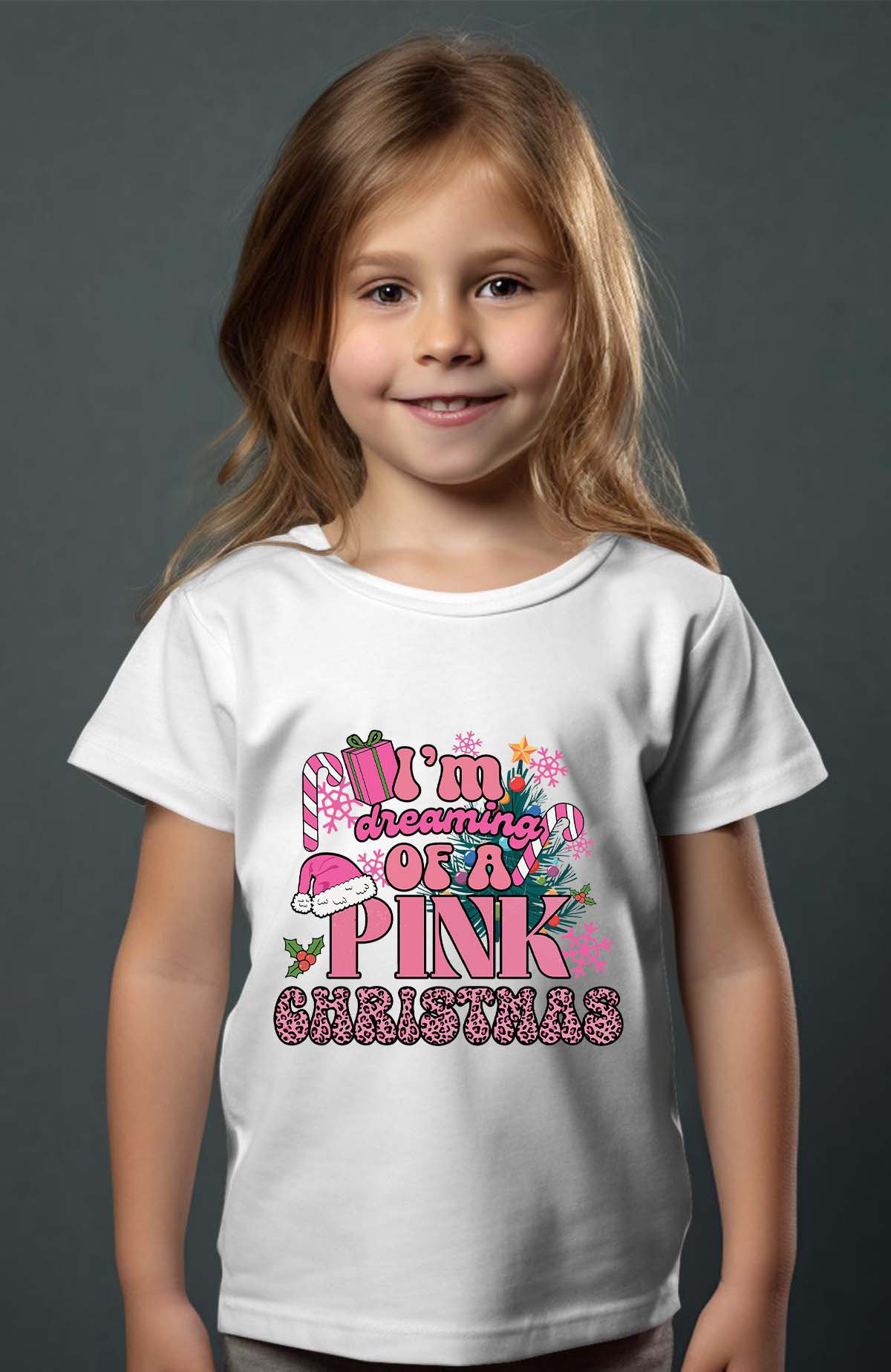 Mayorista I.A.L.D FRANCE - Navidad Sueño rosa - Camiseta niña