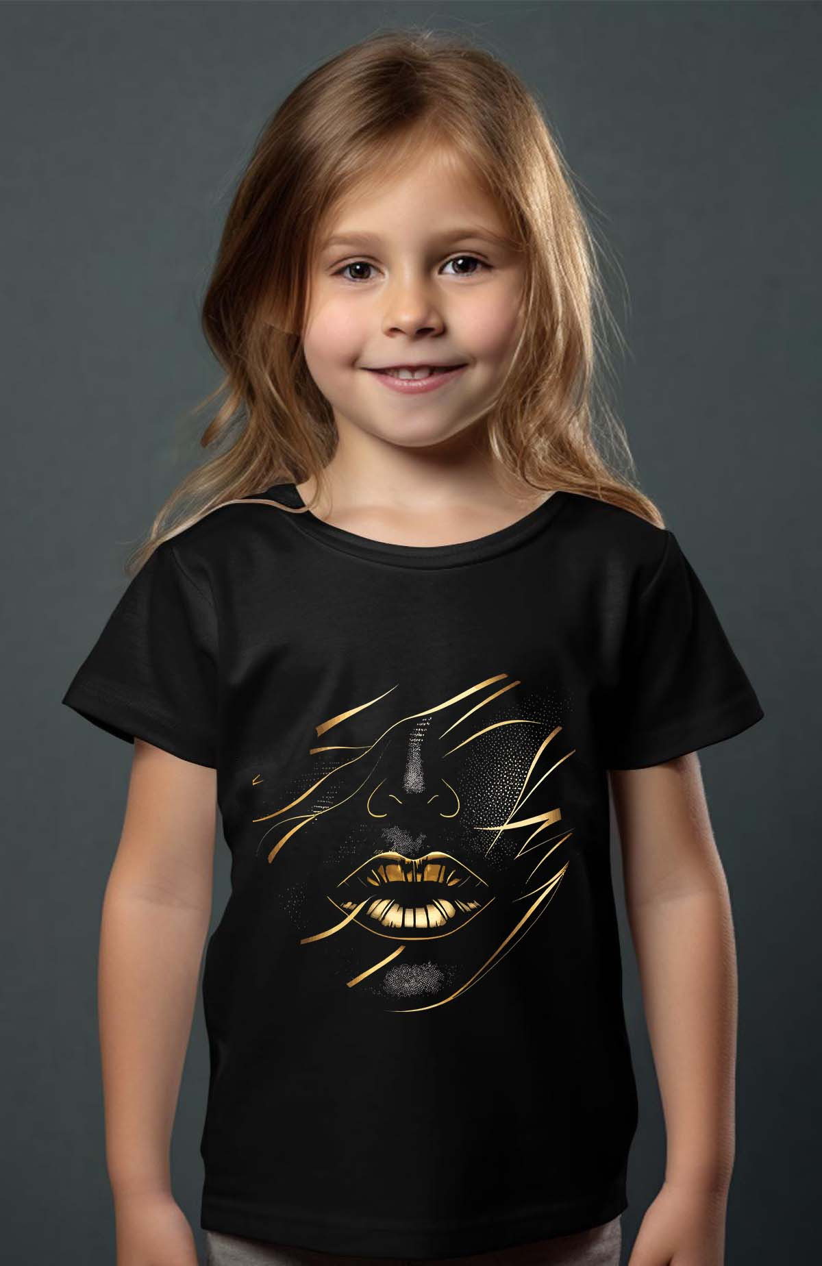 Wholesaler I.A.L.D FRANCE - Gold Levre - Girl's tee