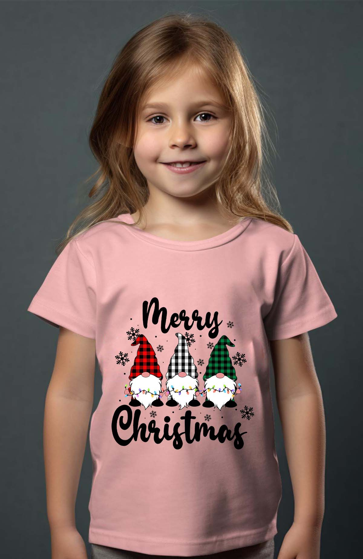 Wholesaler I.A.L.D FRANCE - Gnom christmas - Girl's tee