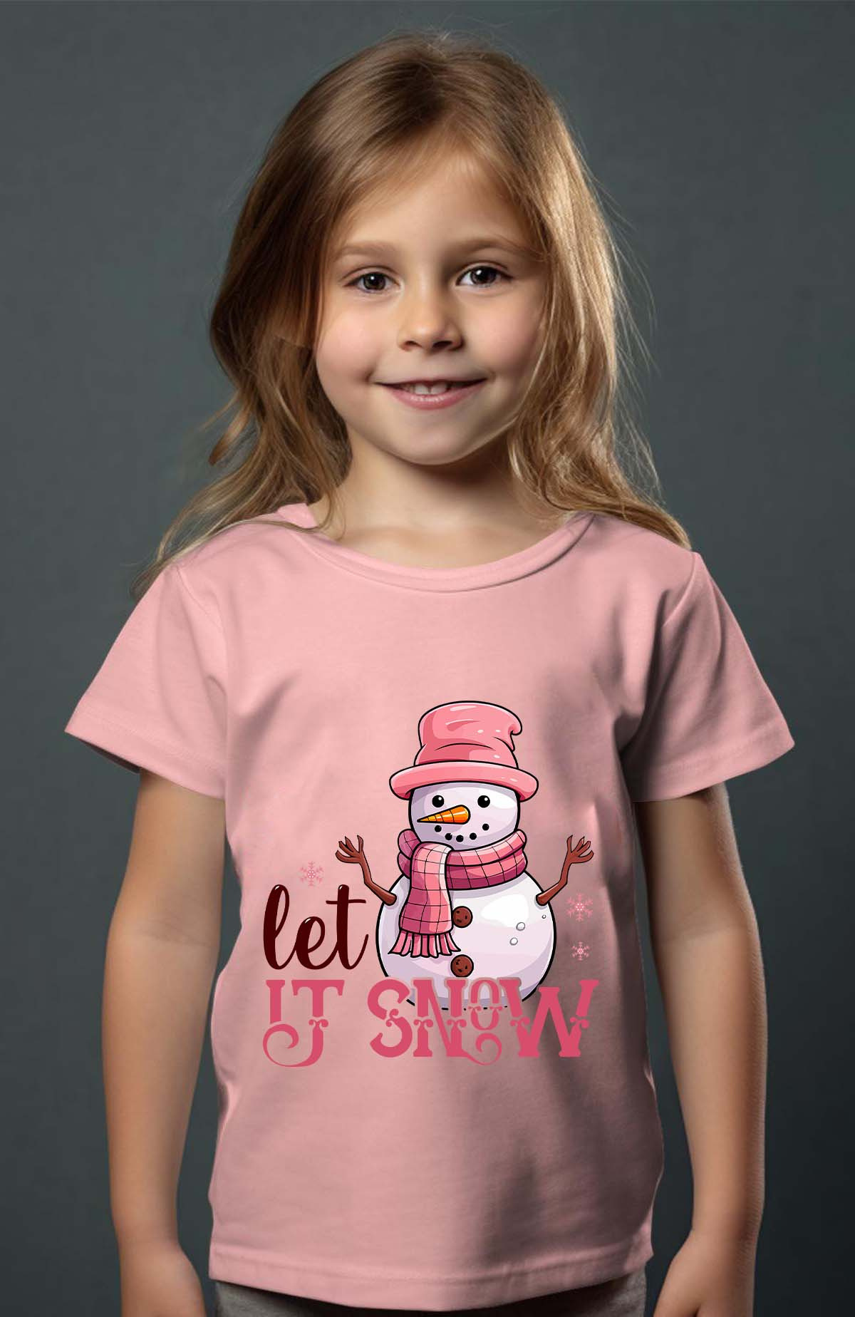 Wholesaler I.A.L.D FRANCE - Snow bonhomme - Girl's tee