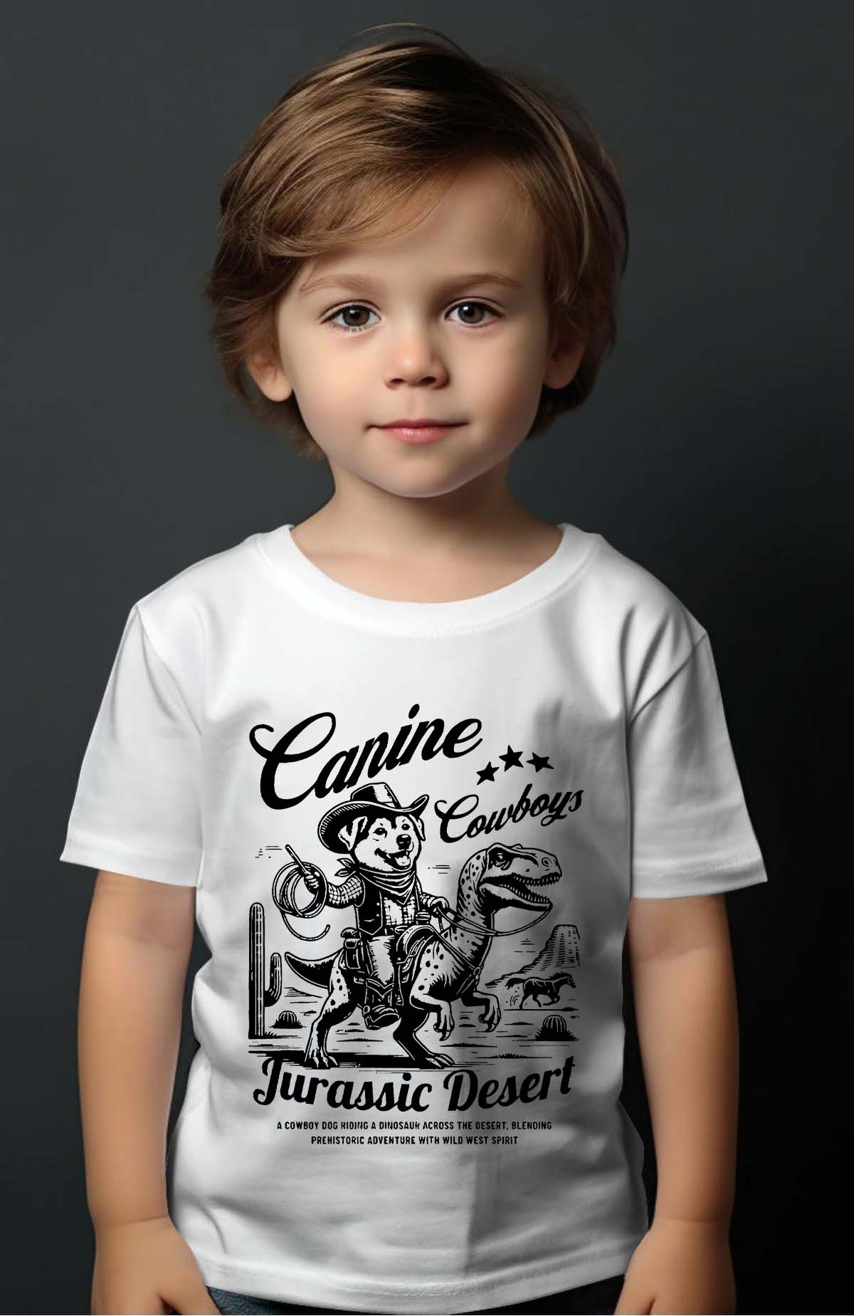 Grossiste I.A.L.D FRANCE - Canine cowboys - Tshirt Garçon