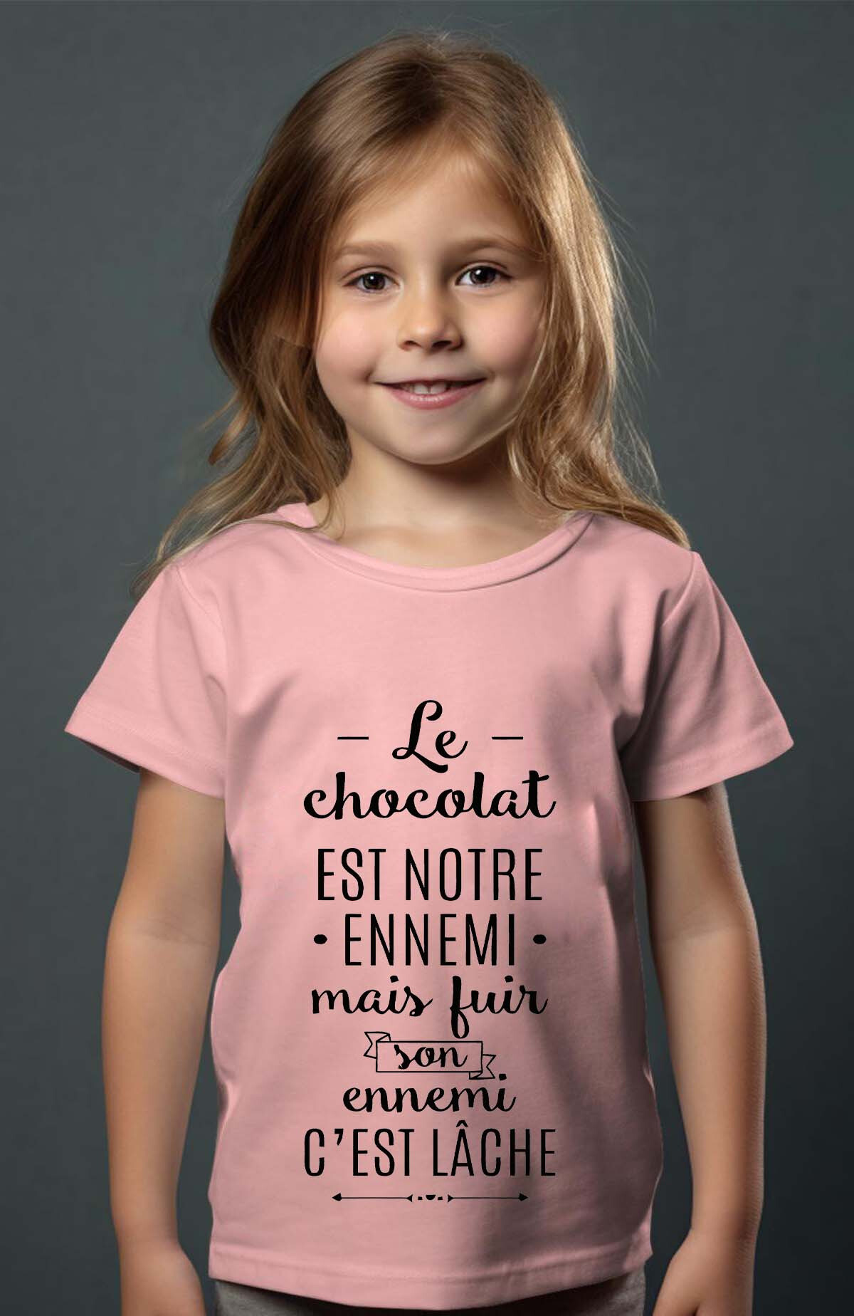 Grossiste I.A.L.D FRANCE - chocolat ennemi - Tshirt Fille