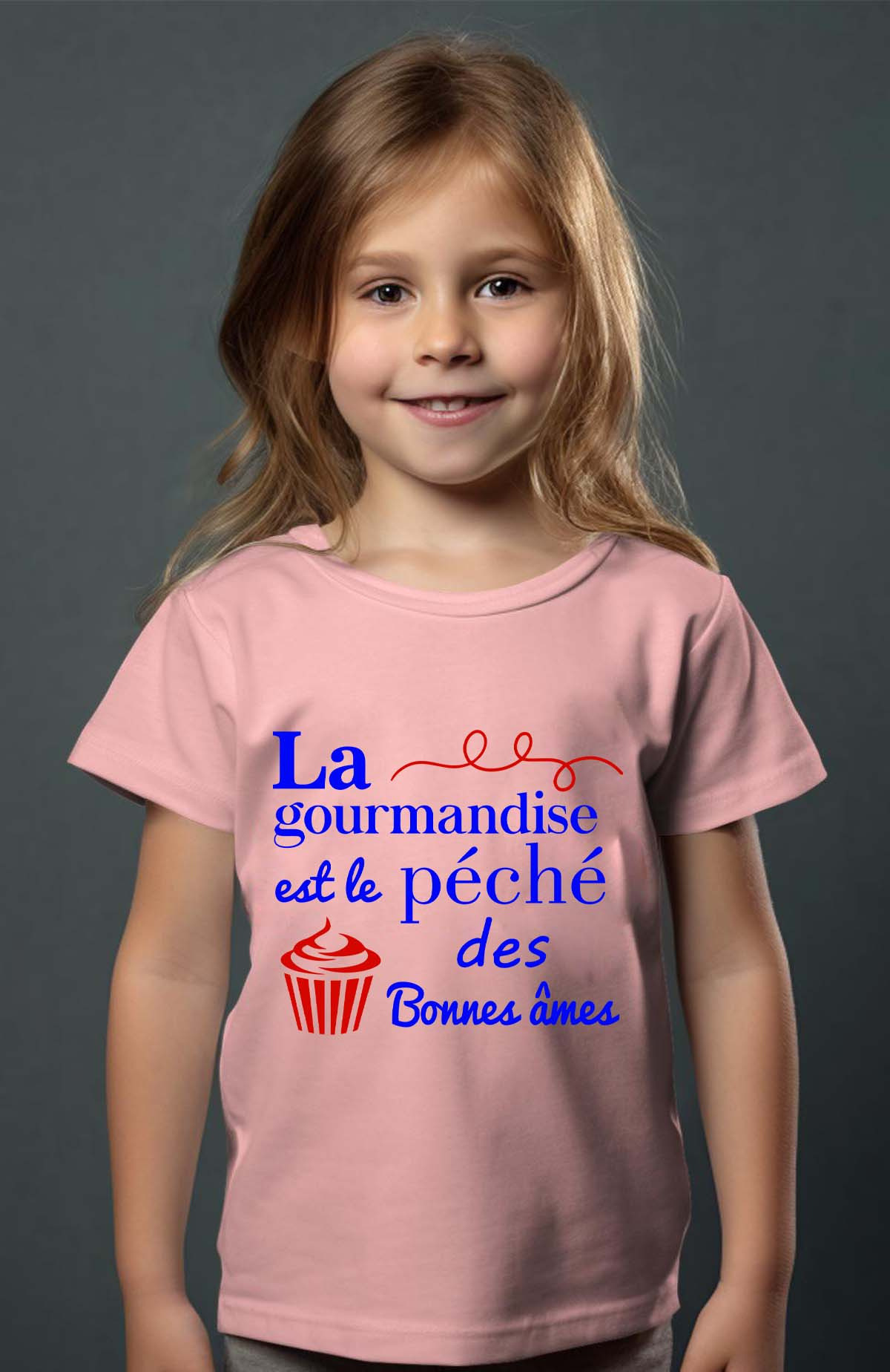 Grossiste I.A.L.D FRANCE - Gourmandise péché - Tshirt Fille
