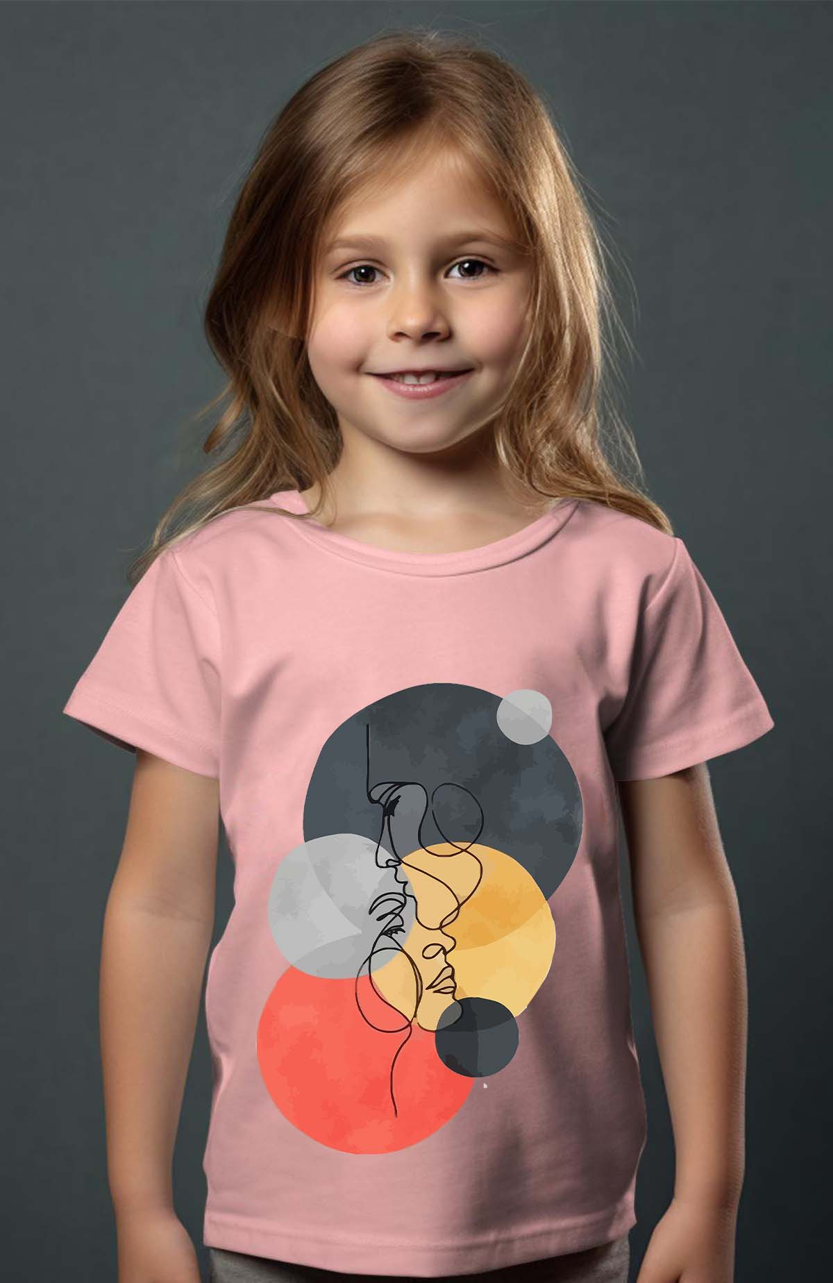 Grossiste I.A.L.D FRANCE - Colorful round head - T-shirt Fille