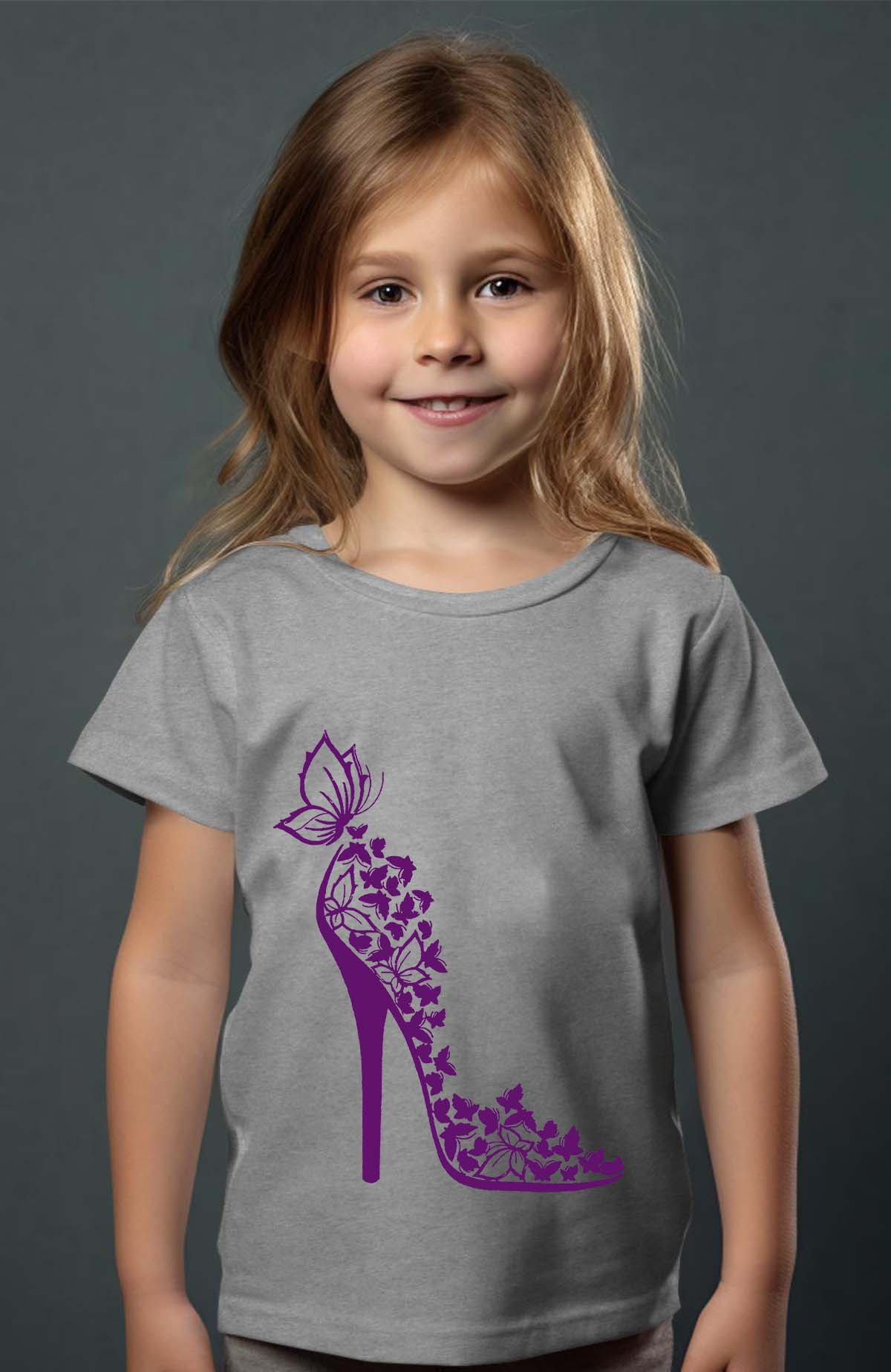 Grossiste I.A.L.D FRANCE - Purple heel - T-shirt Fille