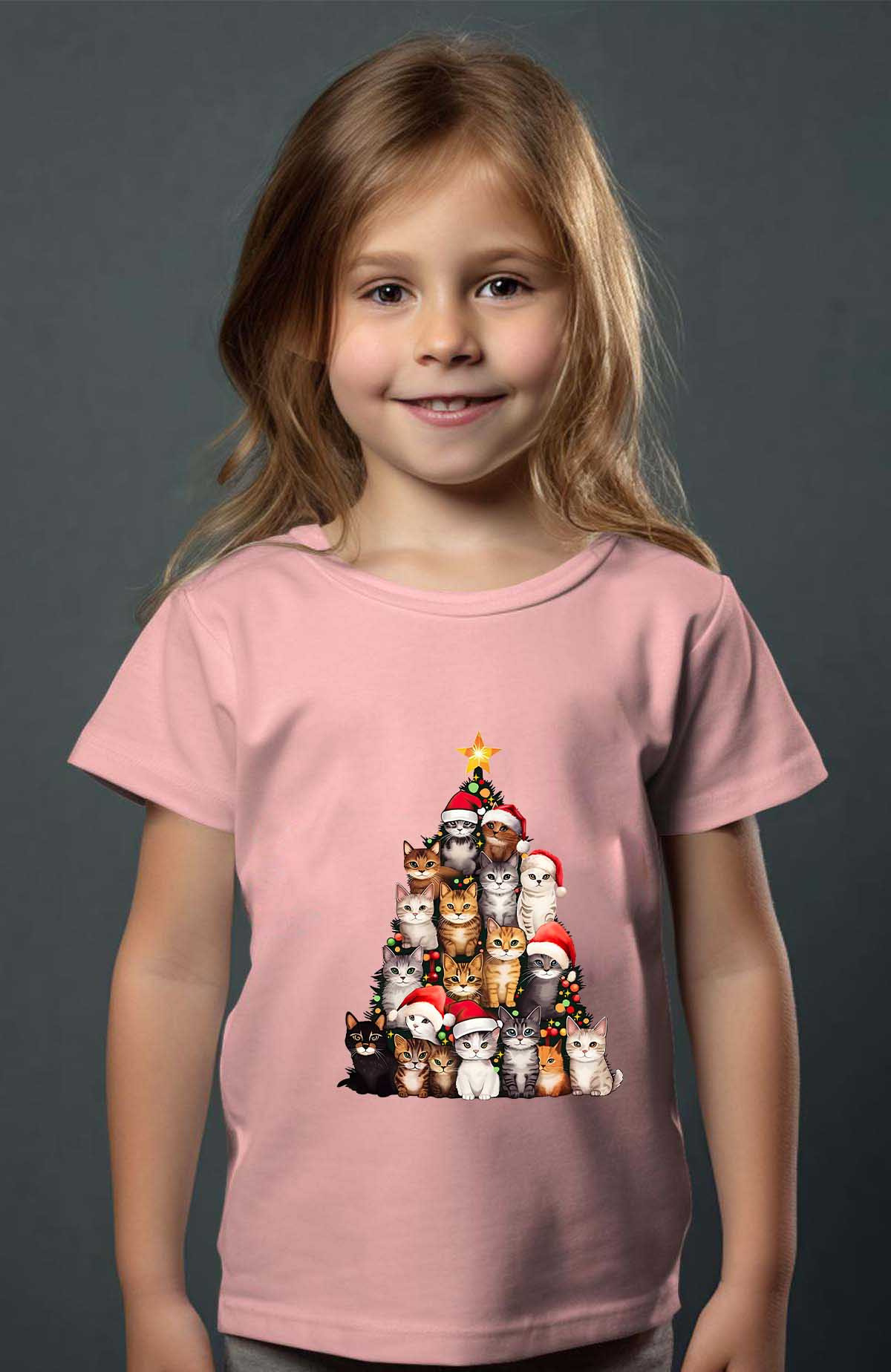 Grossiste I.A.L.D FRANCE - Catmas tree - T-shirt Fille