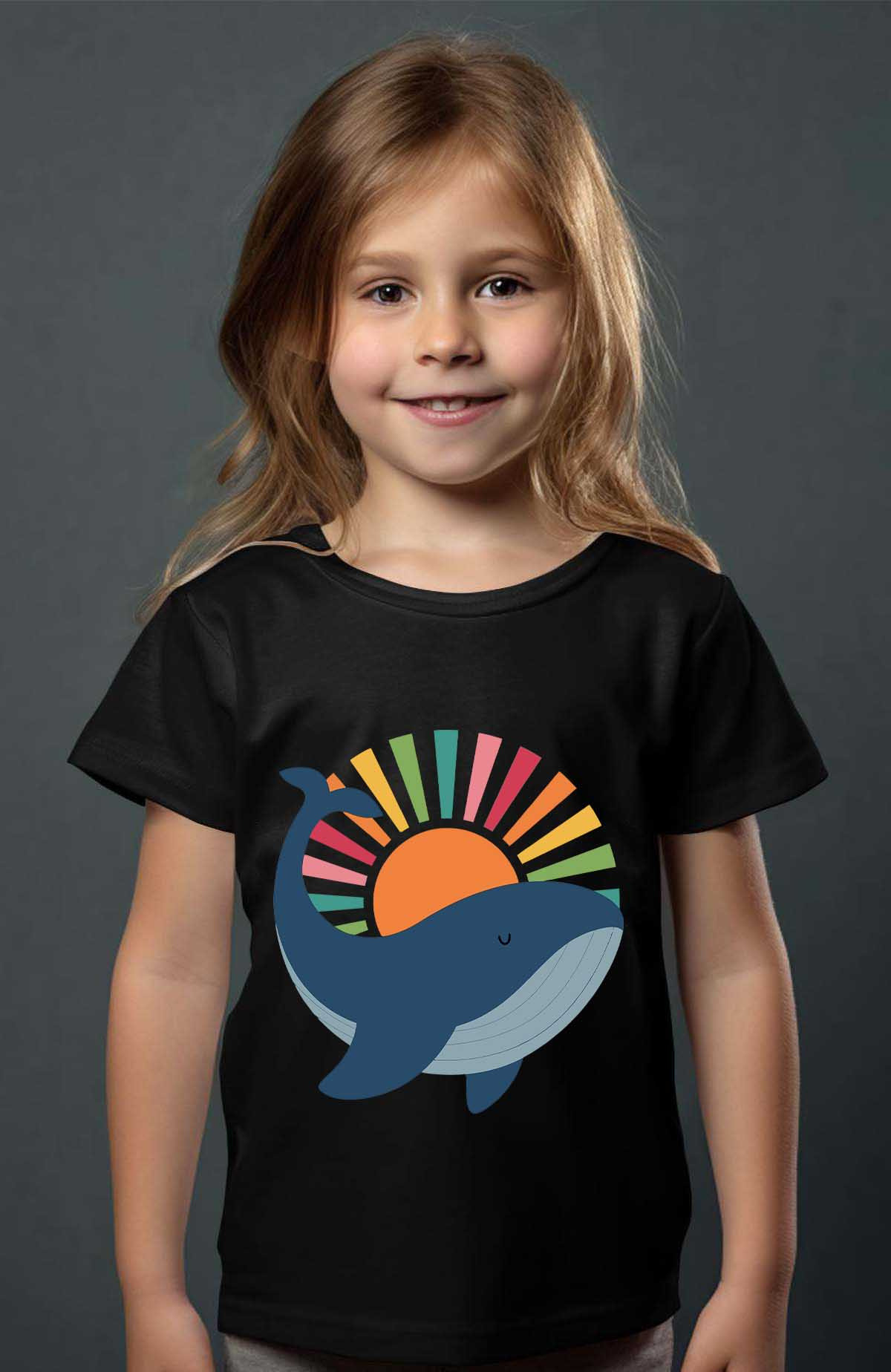 Grossiste I.A.L.D FRANCE - Baleine zen - T-shirt Fille