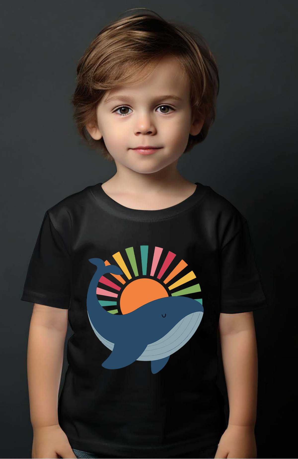 Grossiste I.A.L.D FRANCE - Baleine zen - T-shirt Garçon
