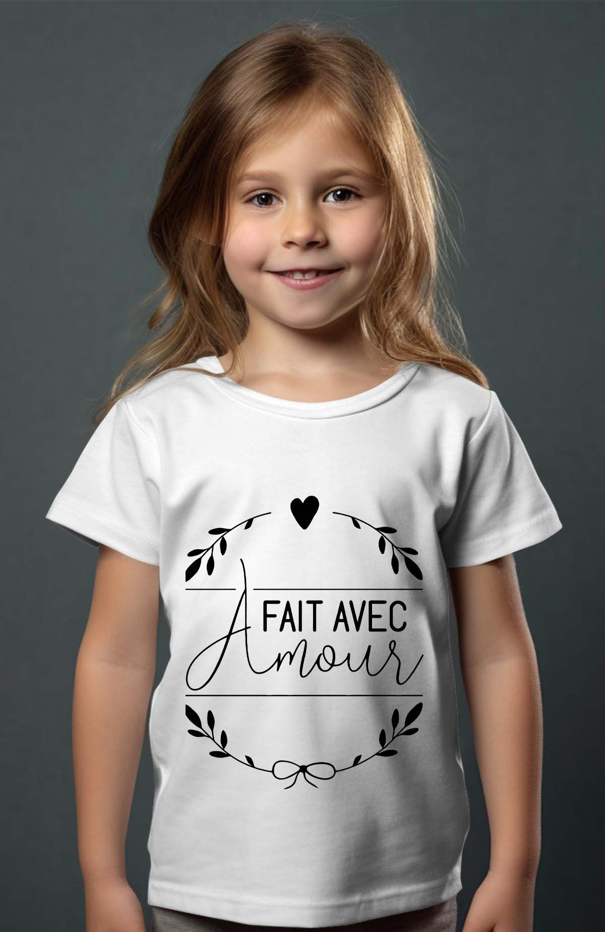 Mayorista I.A.L.D FRANCE - Con amor - Camiseta niña