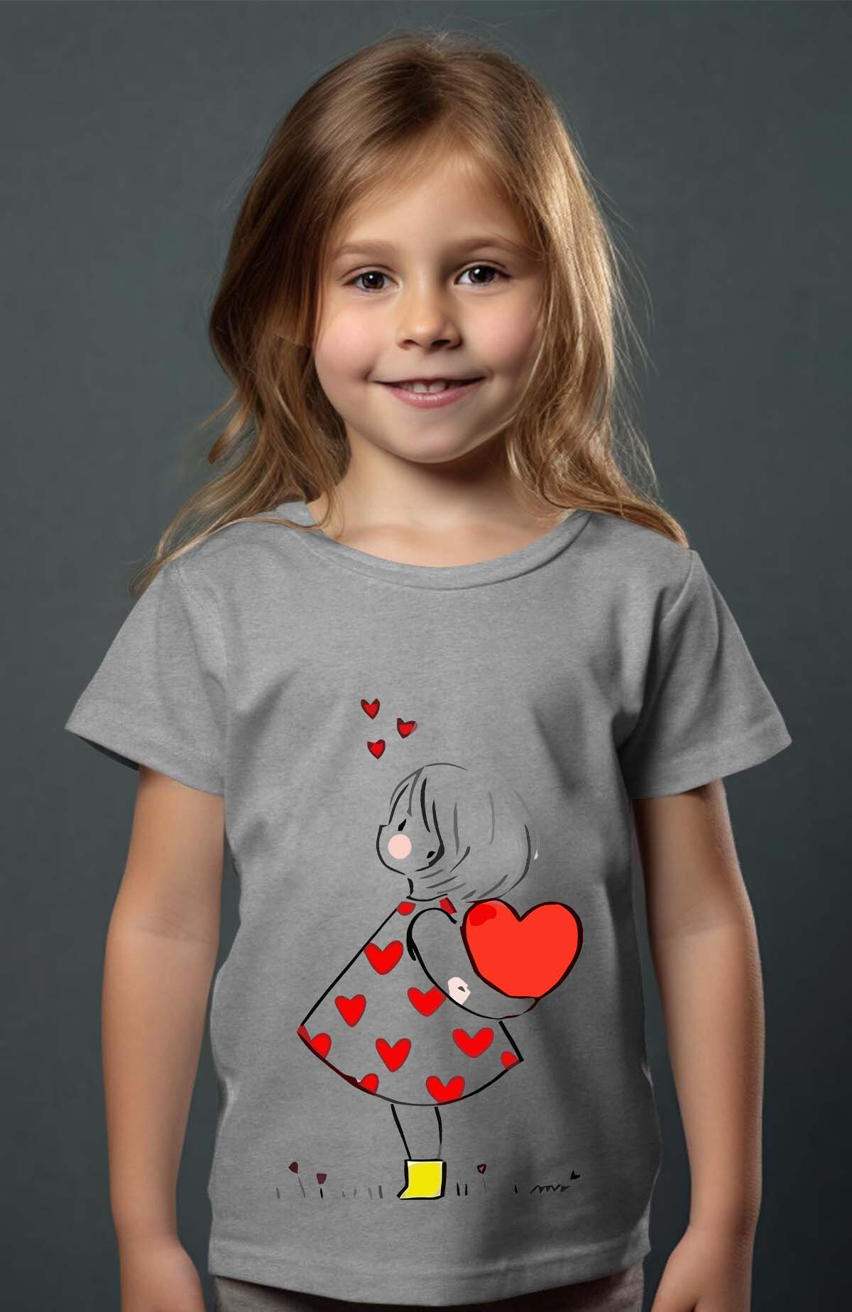 Grossiste I.A.L.D FRANCE - heart dos - T-shirt Fille