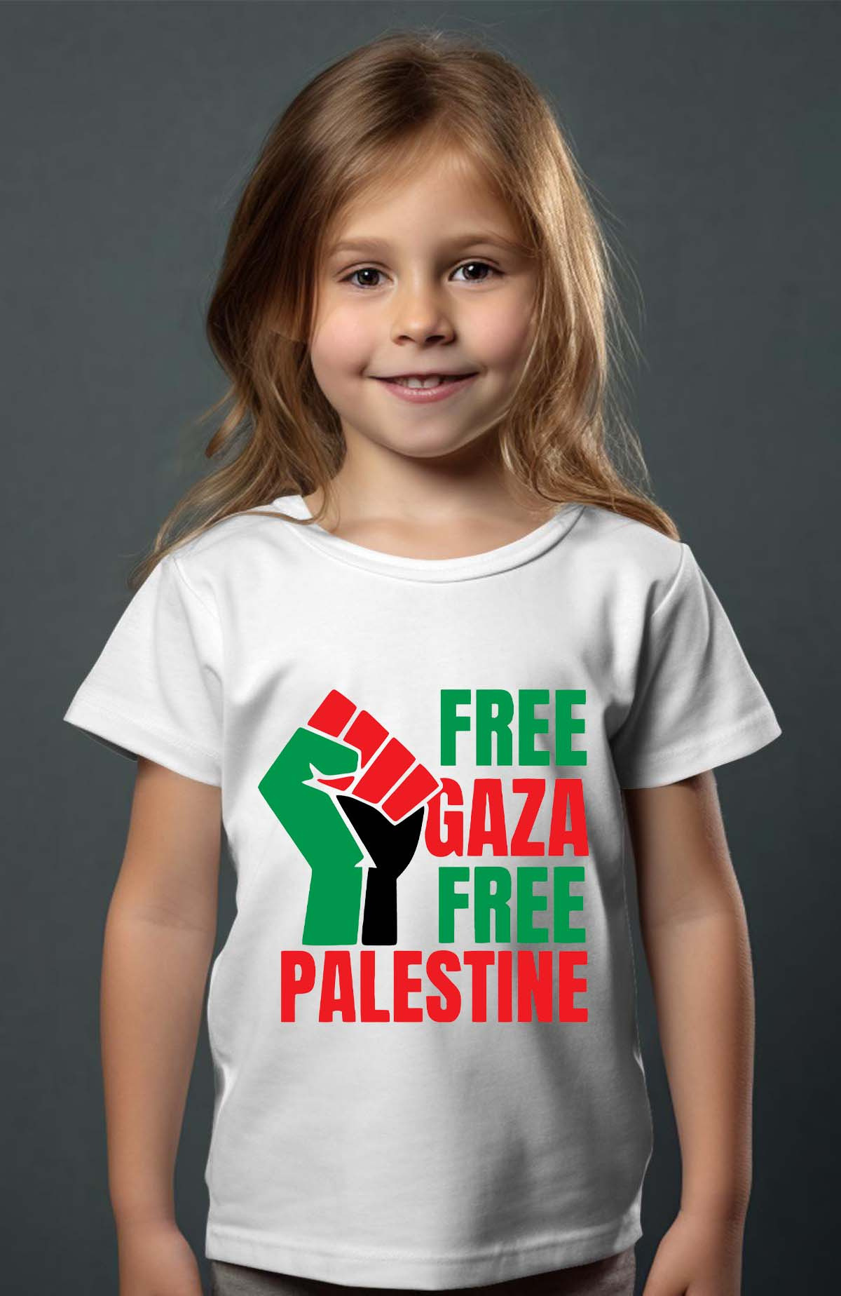 Grossiste I.A.L.D FRANCE - Free gaza - T-shirt Fille