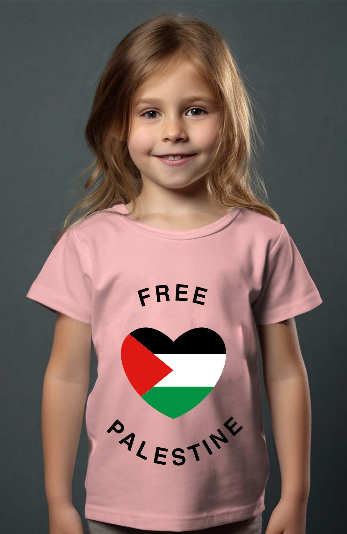 Grossiste I.A.L.D FRANCE - Free palestine - T-shirt Fille