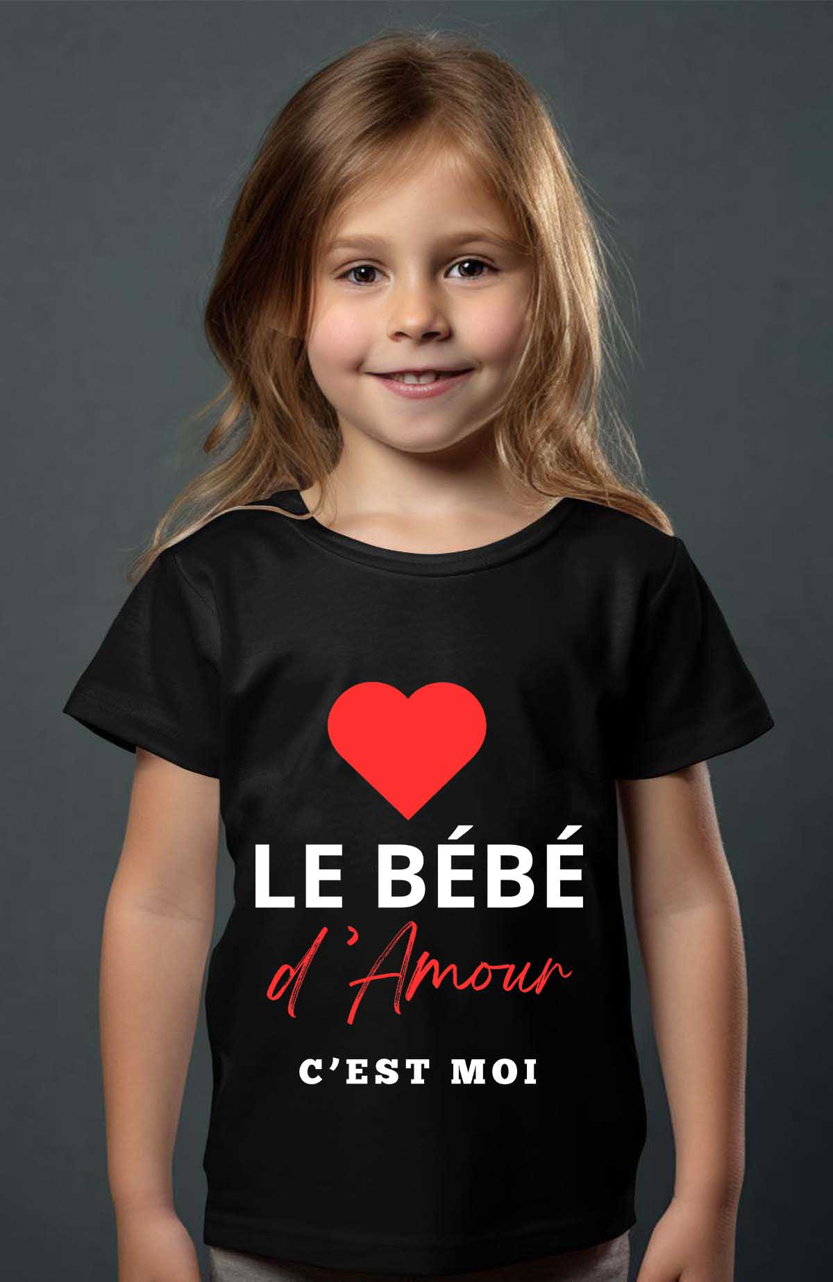 Grossiste I.A.L.D FRANCE - Le bb amour - T-shirt Fille