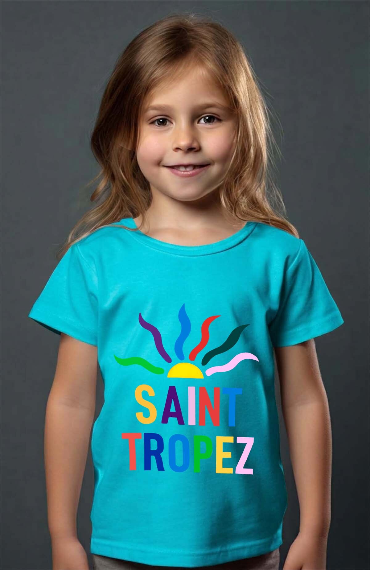 Grossiste I.A.L.D FRANCE - Saint trop crazy sun - T-shirt Fille