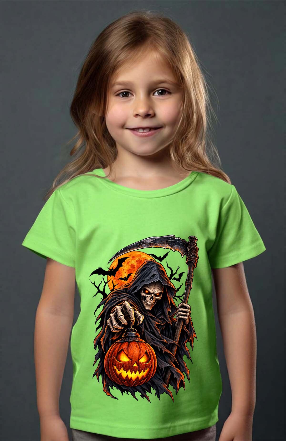 Grossiste I.A.L.D FRANCE - Skull light halloween - T-shirt Fille