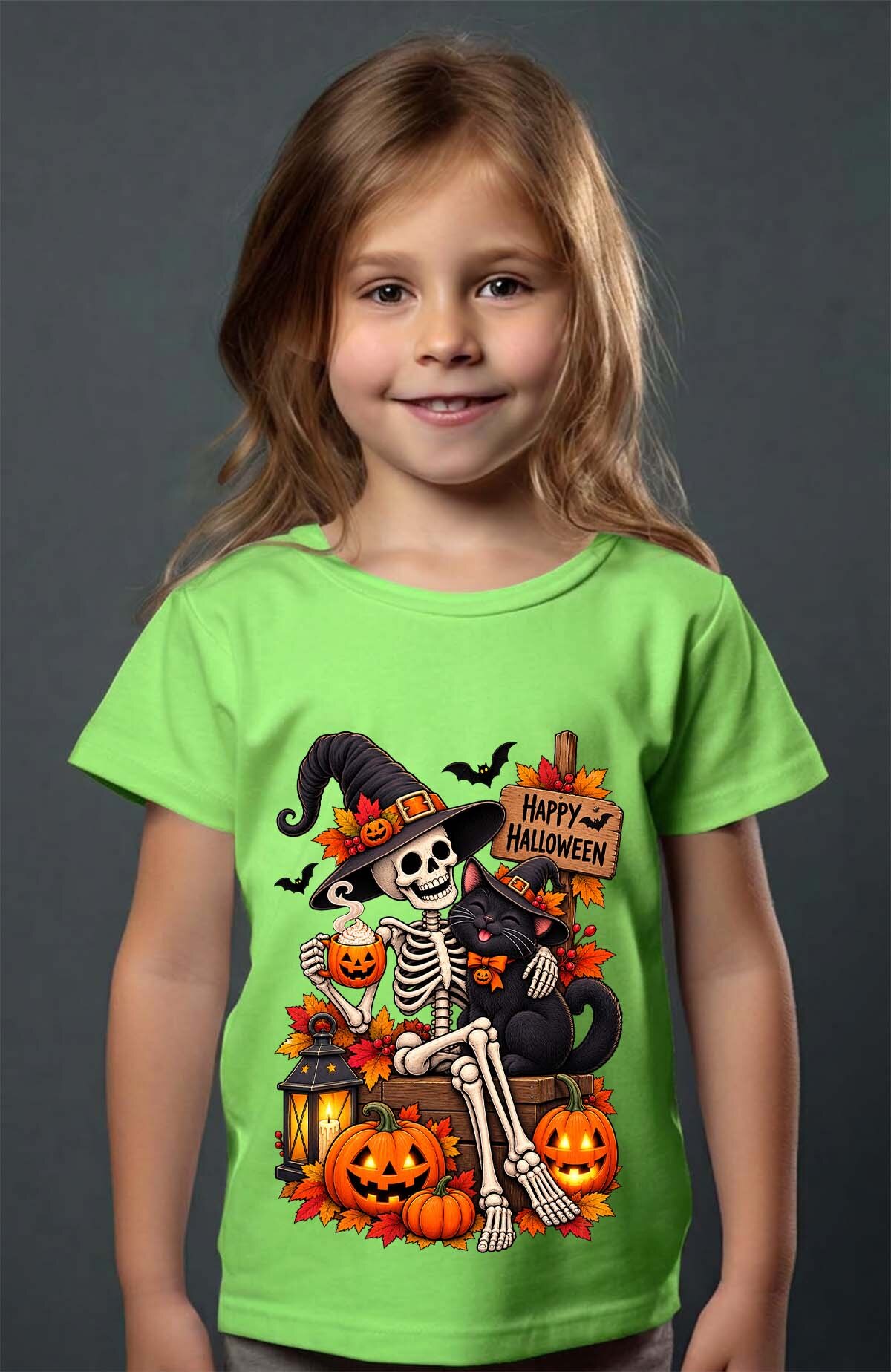 Grossiste I.A.L.D FRANCE - Happy halloween - T-shirt Fille