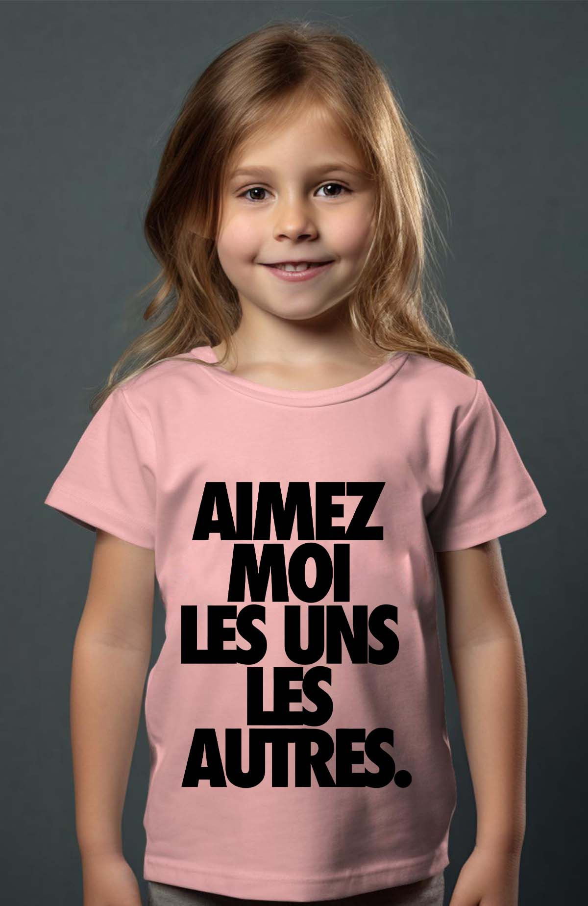 Großhändler I.A.L.D FRANCE - Liebe mich - Mädchen-T-Shirt