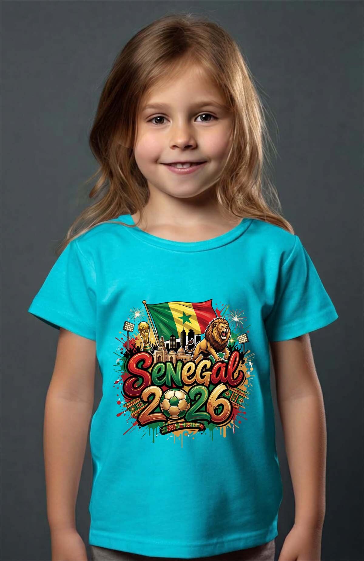 Grossiste I.A.L.D FRANCE - Cdm26 Senegal - T-shirt Fille