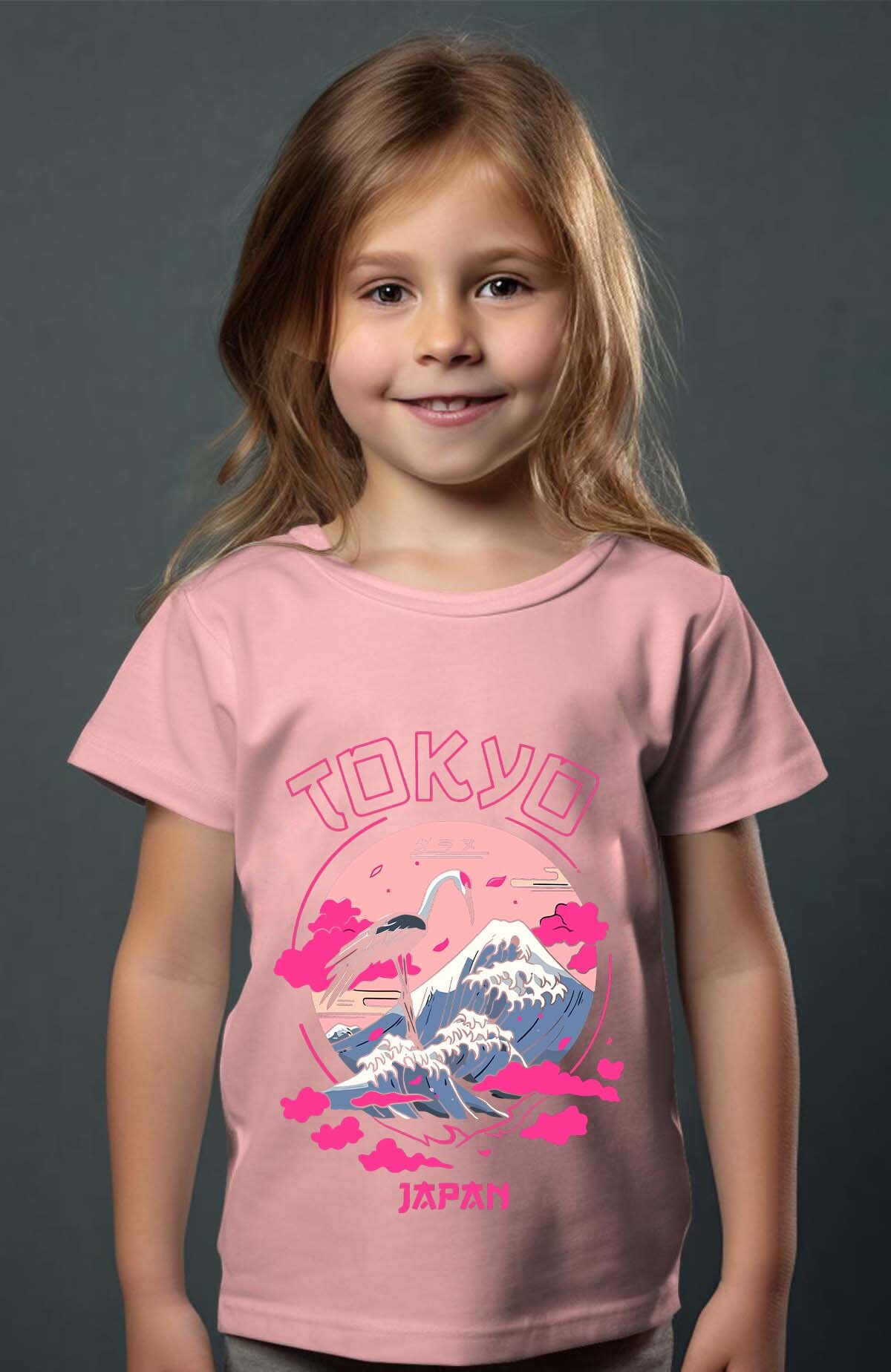 Großhändler I.A.L.D FRANCE - Cygogne tokyo Pink - Mädchen T-Shirt
