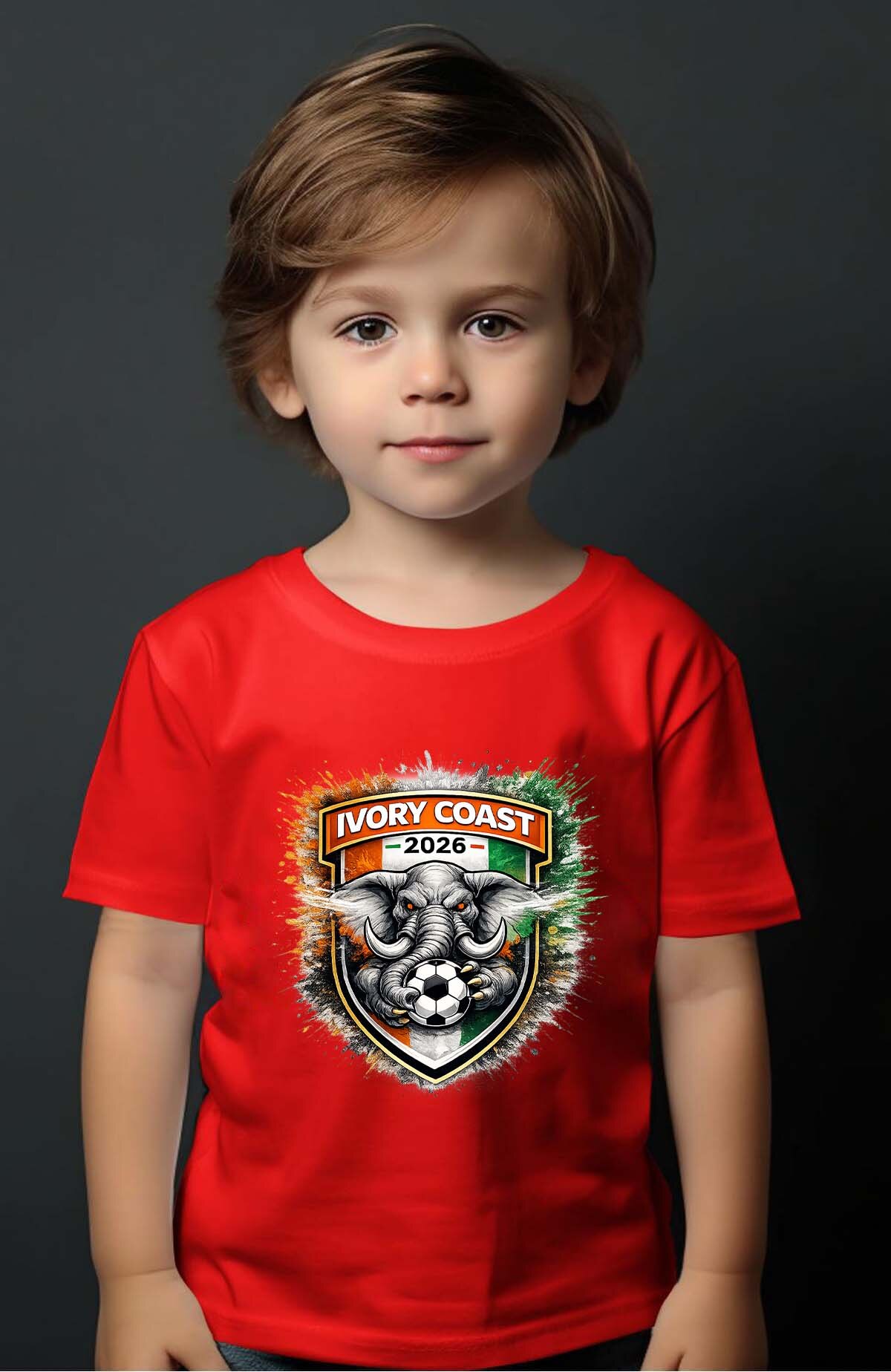 Grossiste I.A.L.D FRANCE - Patch Cote d'ivoire - T-shirt Garçon