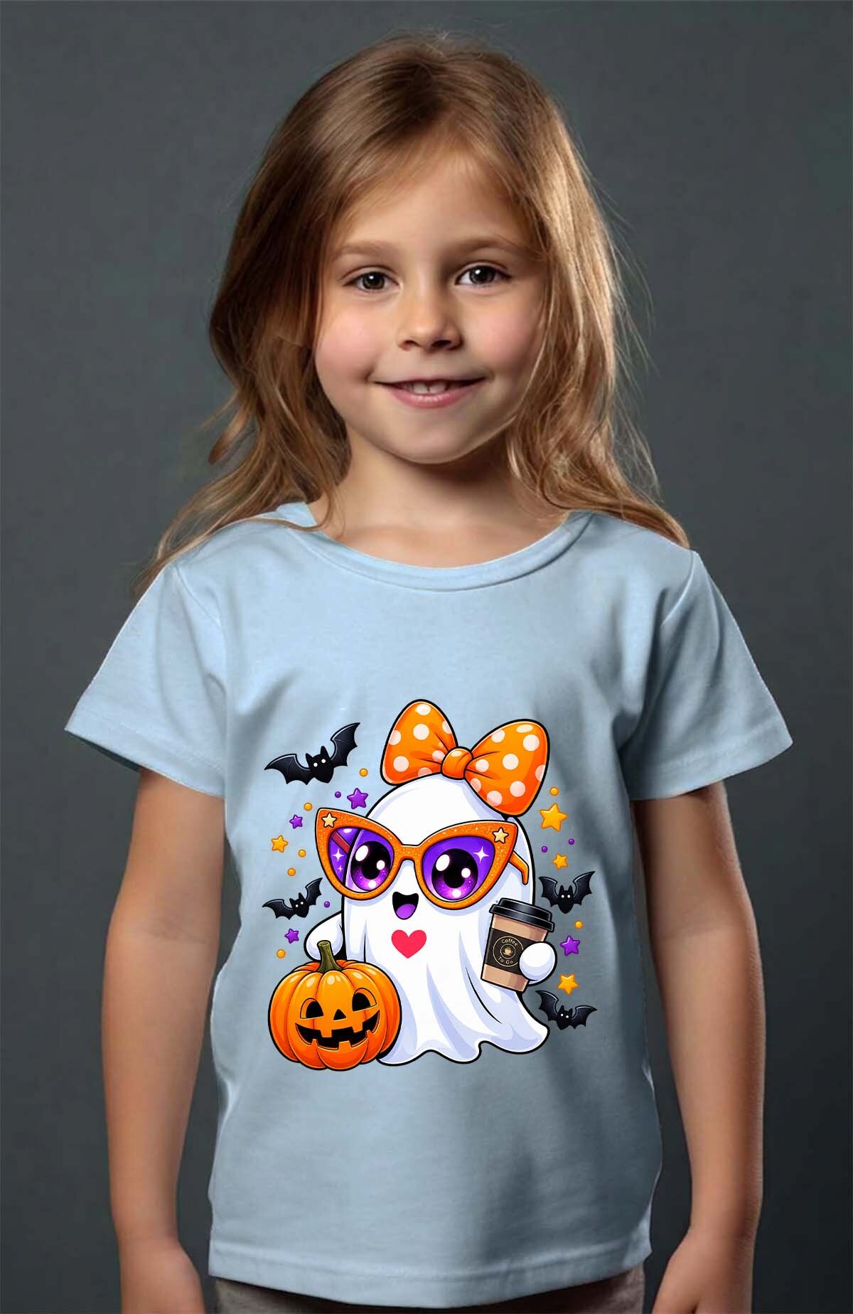 Grossiste I.A.L.D FRANCE - Miss ghost halloween - T-shirt Fille