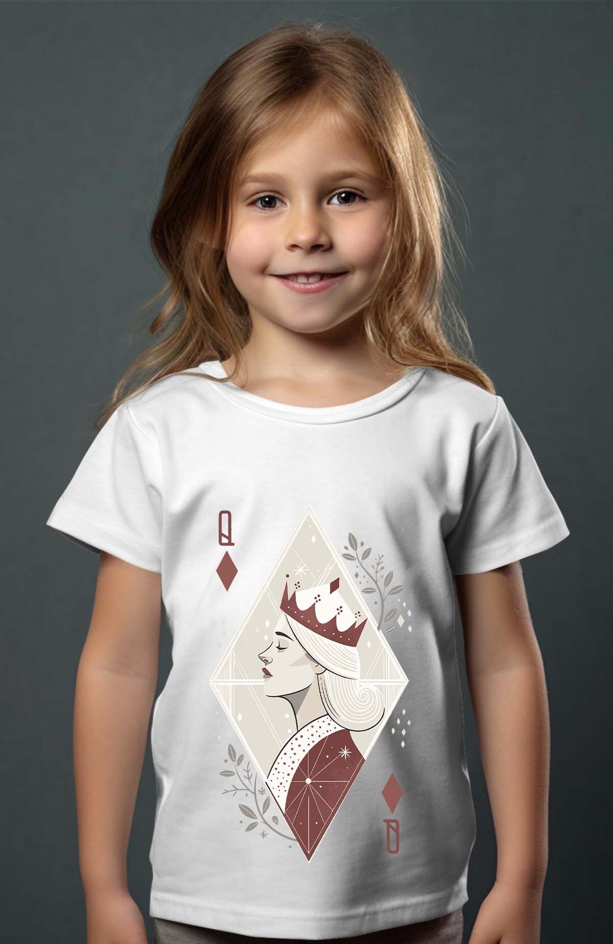 Großhändler I.A.L.D FRANCE - Queen Karte - Mädchen T-Shirt