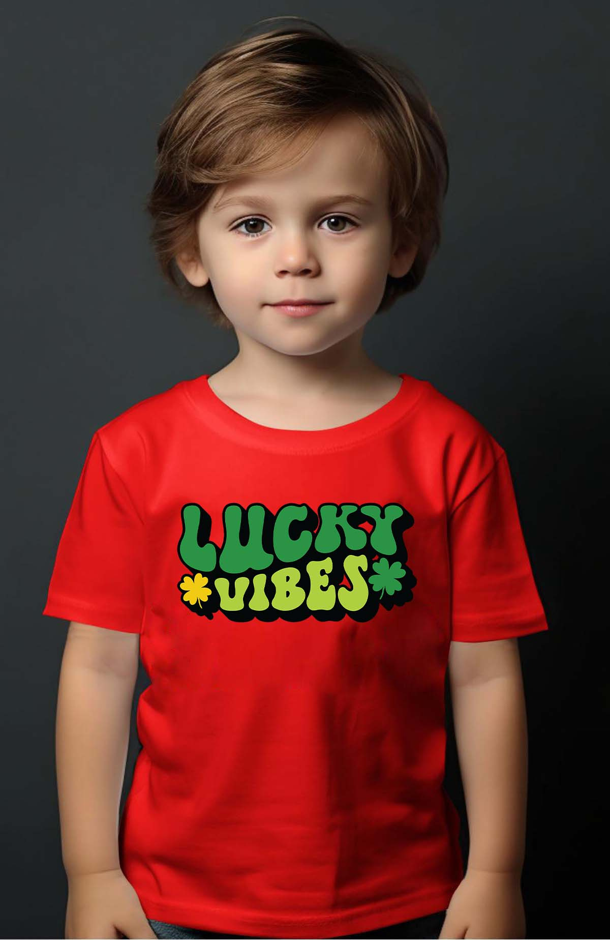 Mayorista I.A.L.D FRANCE - Vibes de suerte Green - Boy T -Shirt