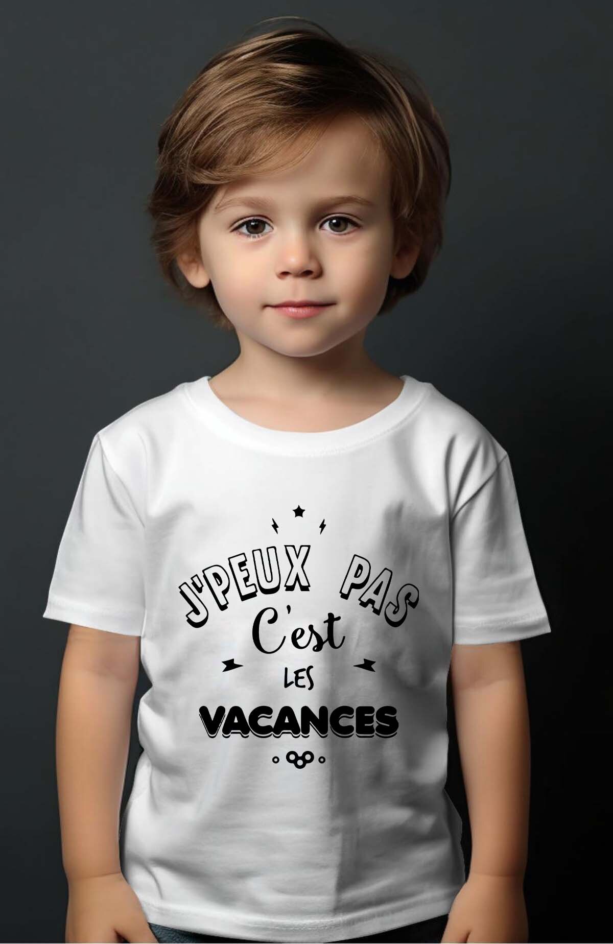 Grossiste I.A.L.D FRANCE - Peux pas C vacances - T-shirt Garçon