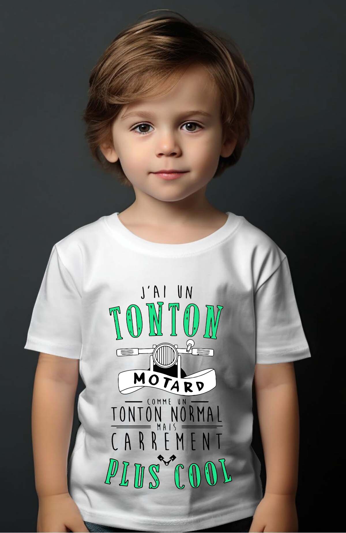Grossiste I.A.L.D FRANCE - G Tonton motard  + cool - T-shirt Garçon