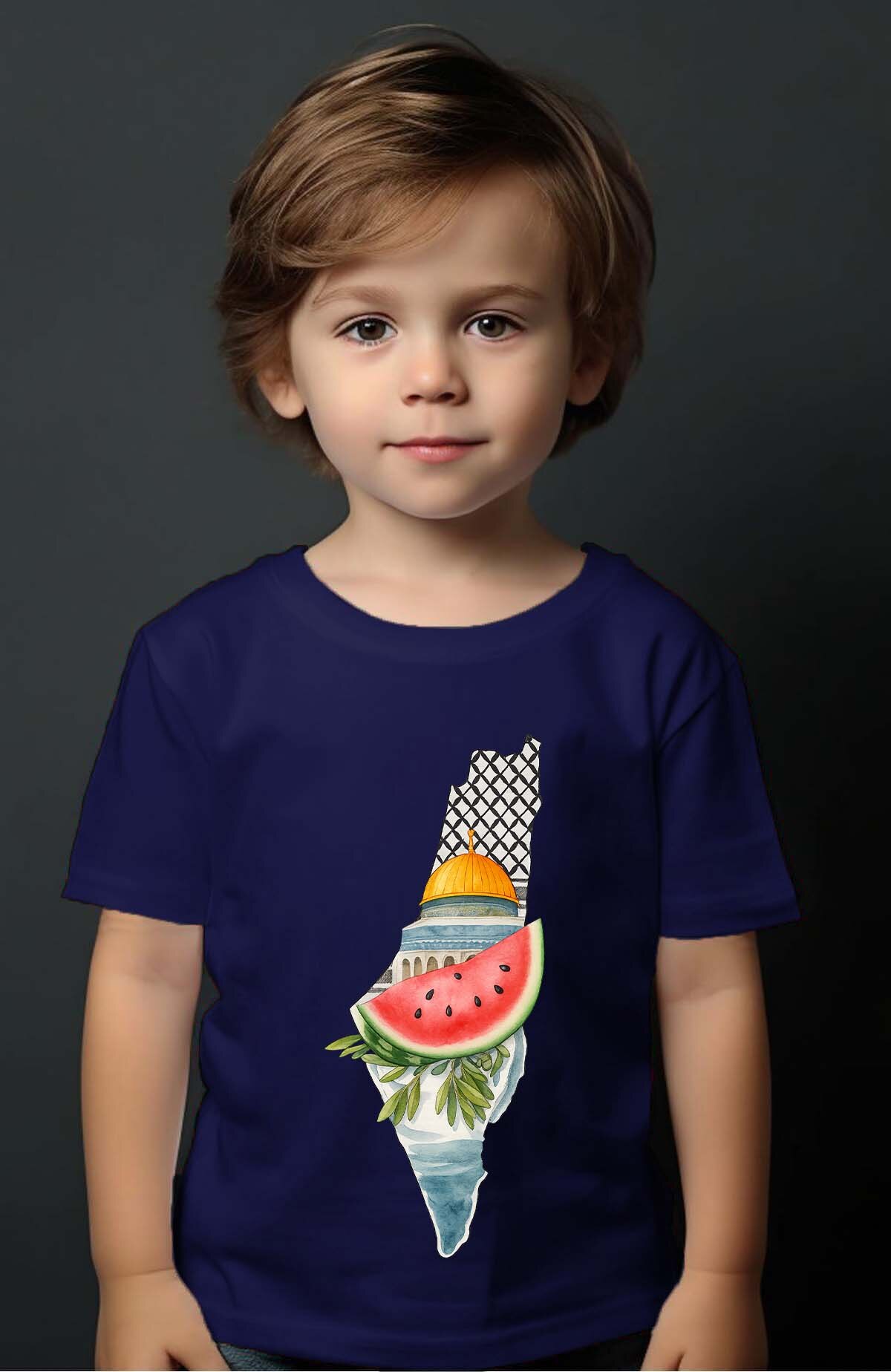 Mayorista I.A.L.D FRANCE - Falestine Sandía - Camiseta Niño