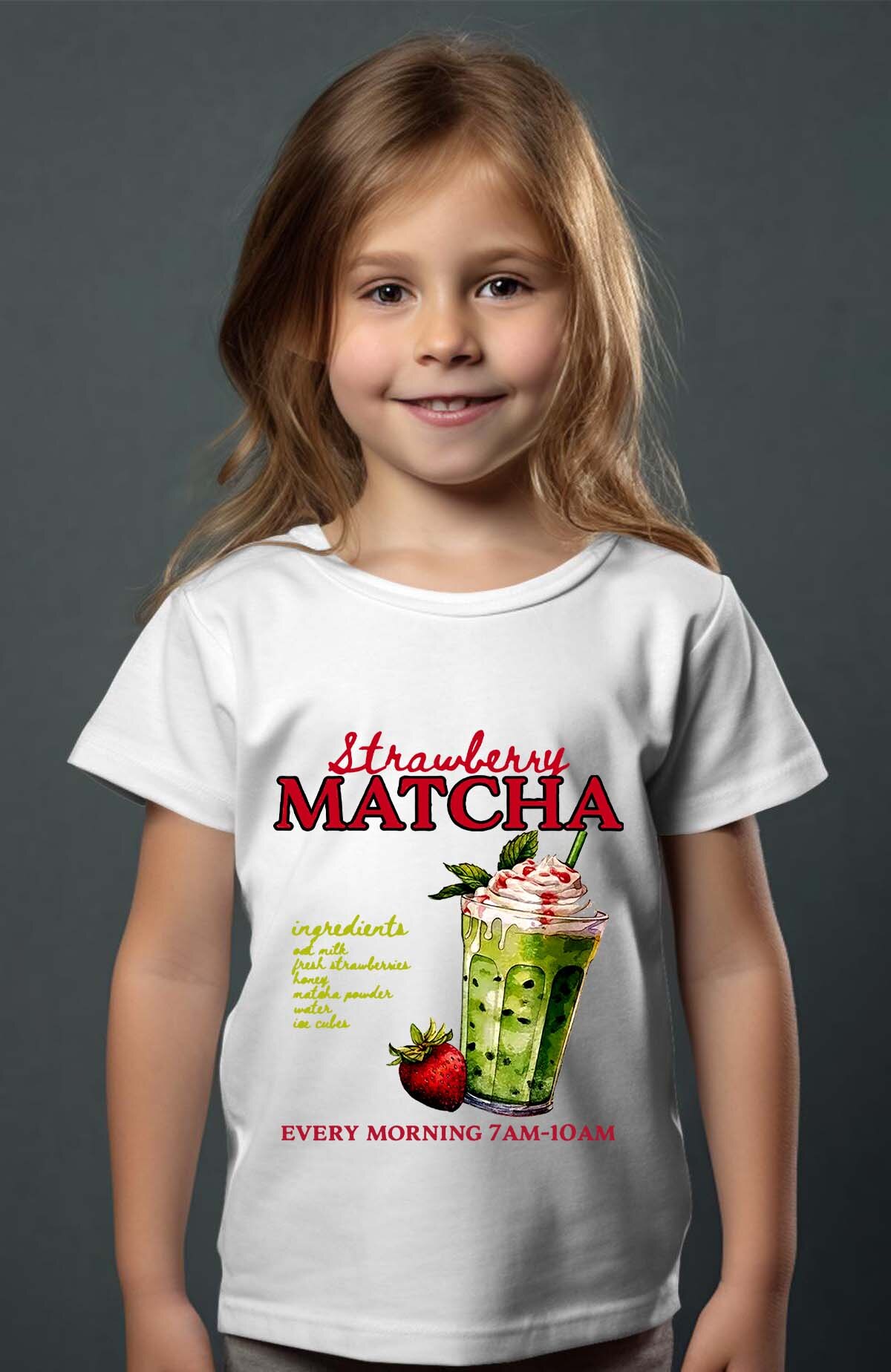Grossiste I.A.L.D FRANCE - Strowberry matcha mornng - T-shirt Fille