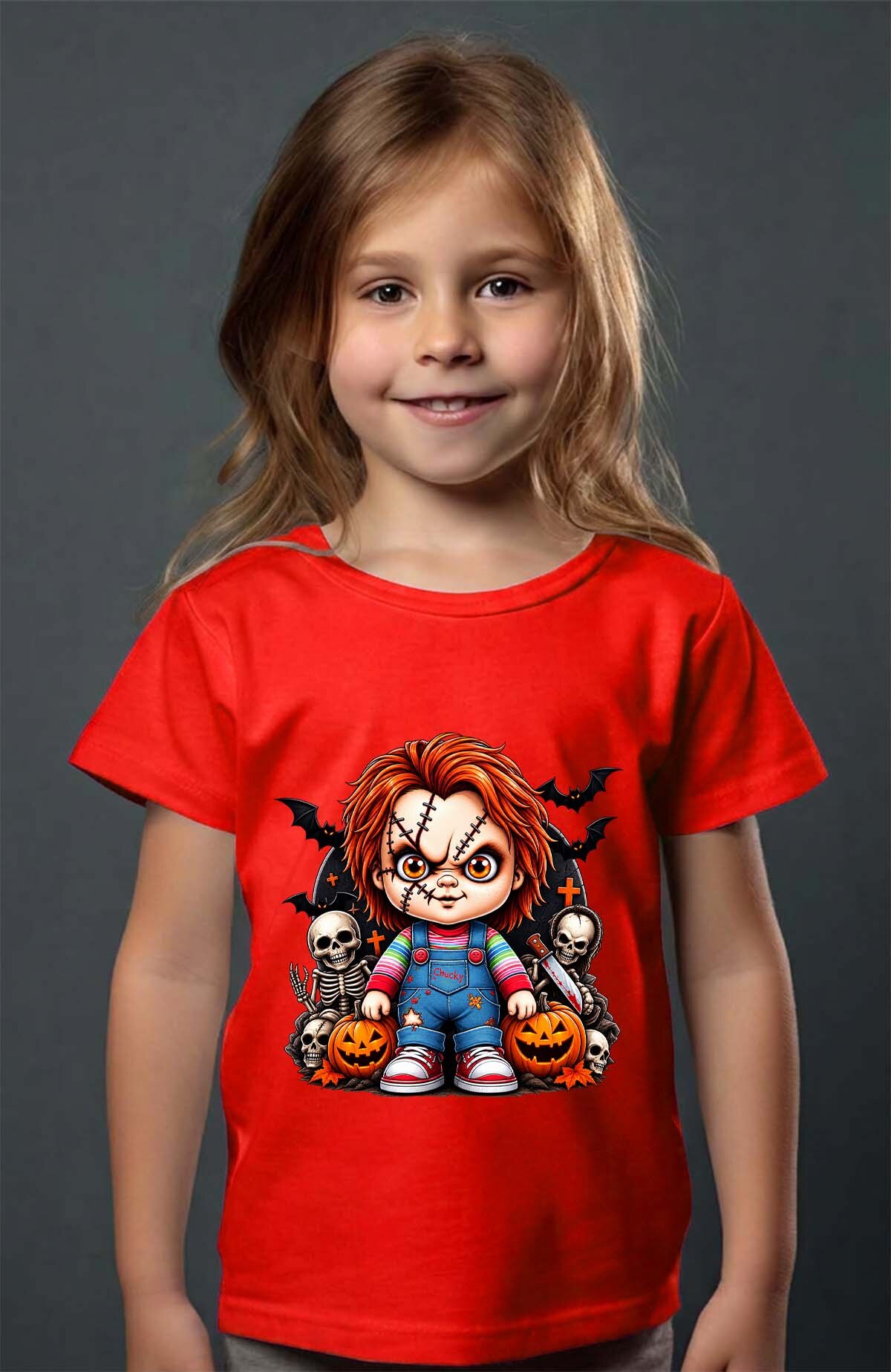 Grossiste I.A.L.D FRANCE - Chuky halloween - T-shirt Fille