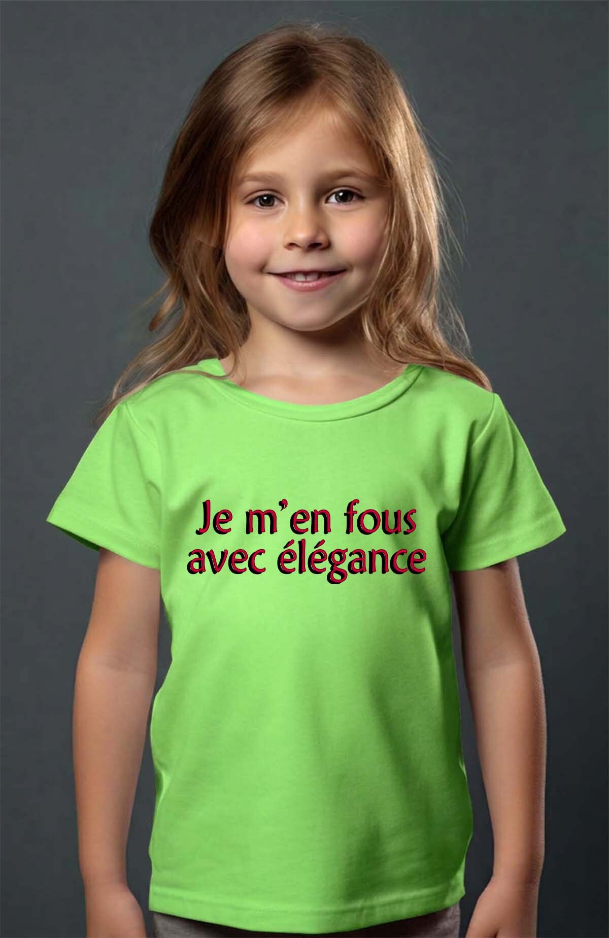 Grossiste I.A.L.D FRANCE - Je mon fous elegance - T-shirt Fille