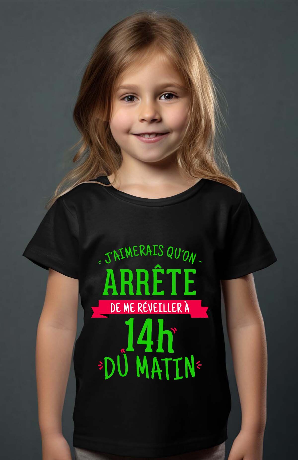 Grossiste I.A.L.D FRANCE - Reveiller 14H du mat - T-shirt Fille