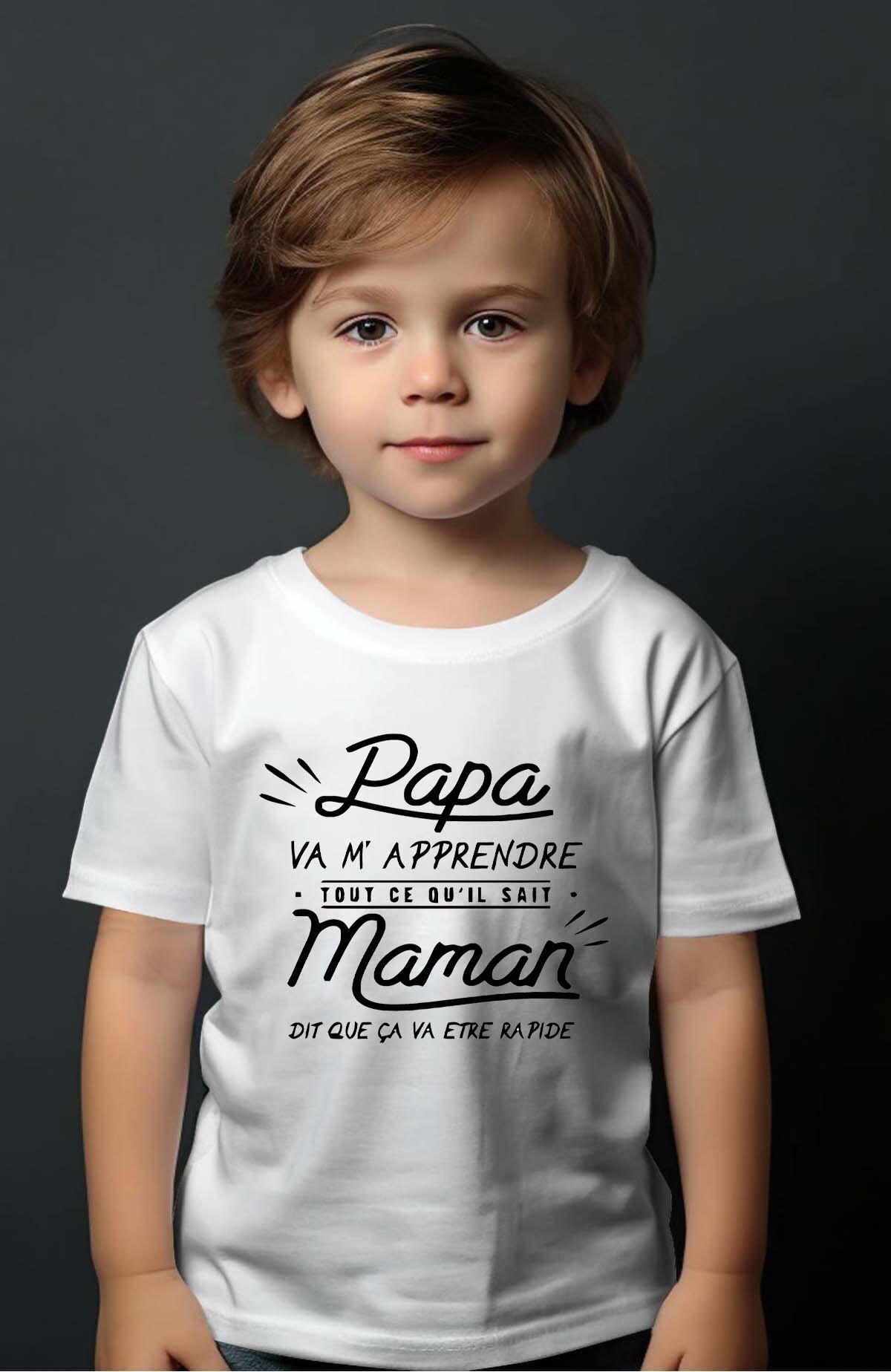 Grossiste I.A.L.D FRANCE - Papa  m'apprendre tout - T-shirt Garçon