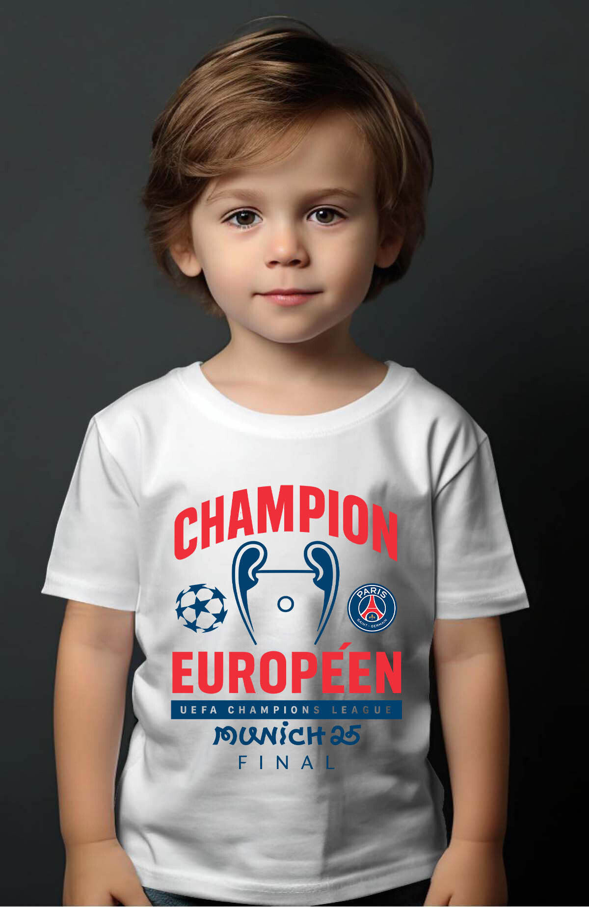 Mayorista I.A.L.D FRANCE - Champion Europeen Psg - Camiseta de niño