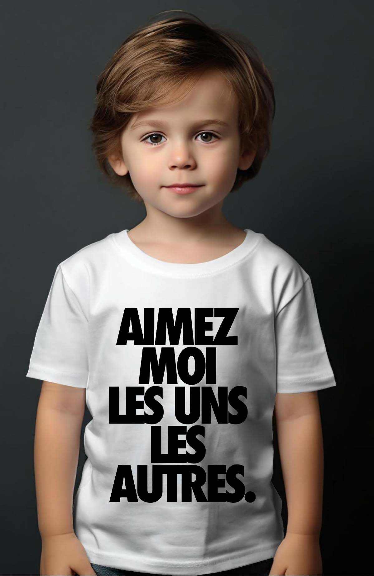 Grossiste I.A.L.D FRANCE - Aimez moi - T-shirt Garçon