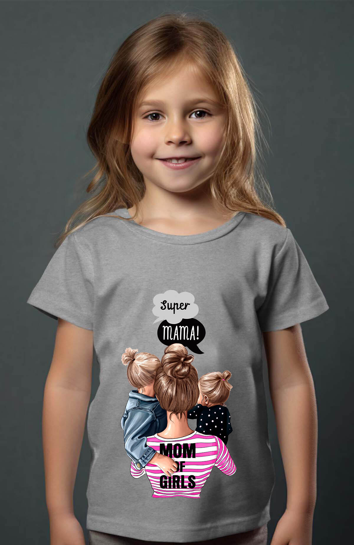 Großhändler I.A.L.D FRANCE - Mom Girls - Mädchen T -Shirt