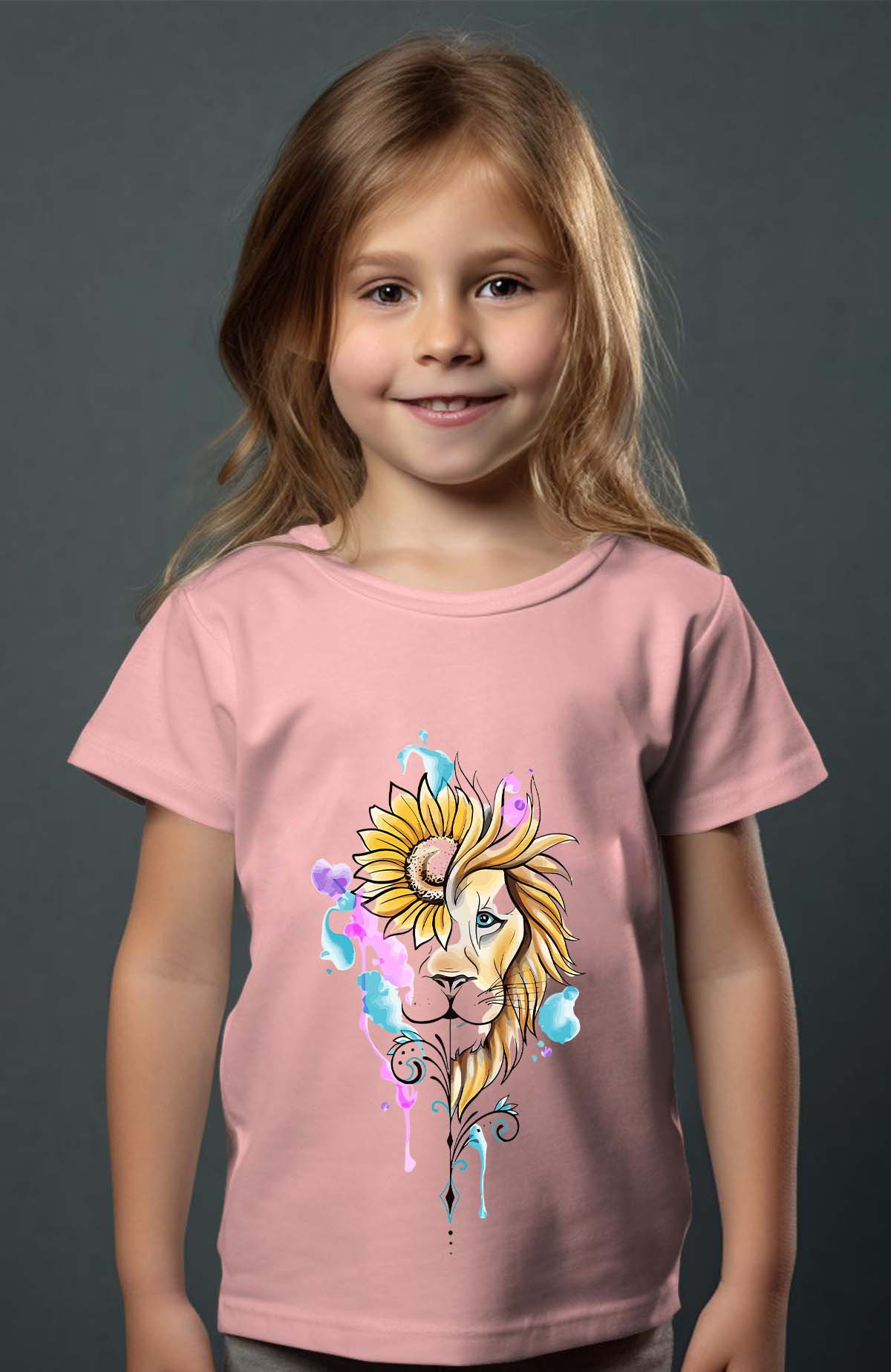 Mayorista I.A.L.D FRANCE - León girasol - Camiseta niña