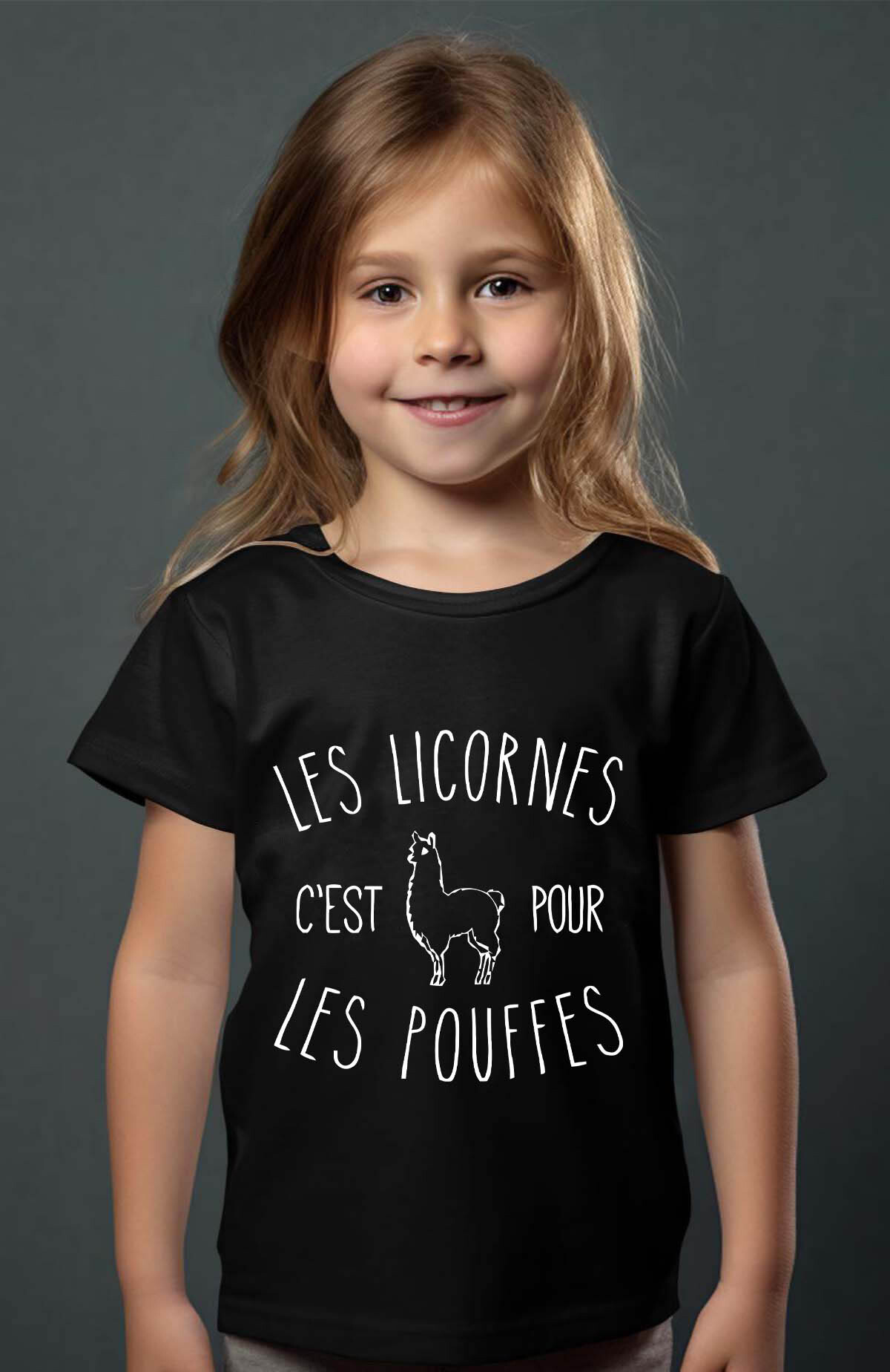 Grossiste I.A.L.D FRANCE - licornes pouffes - T-shirt Fille