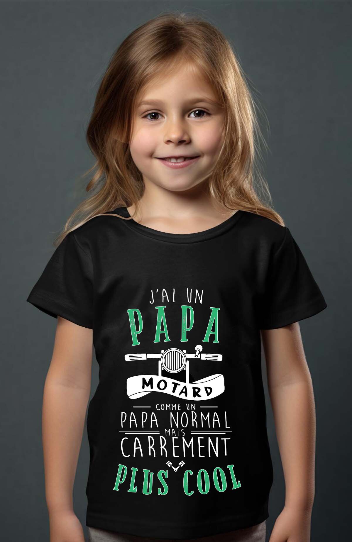 Grossiste I.A.L.D FRANCE - G papa motard  + cool - T-shirt Fille